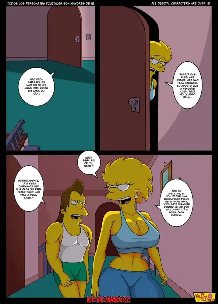 Os Simpsons Hq de Sexo: Nelson’s Tutor - Página 12