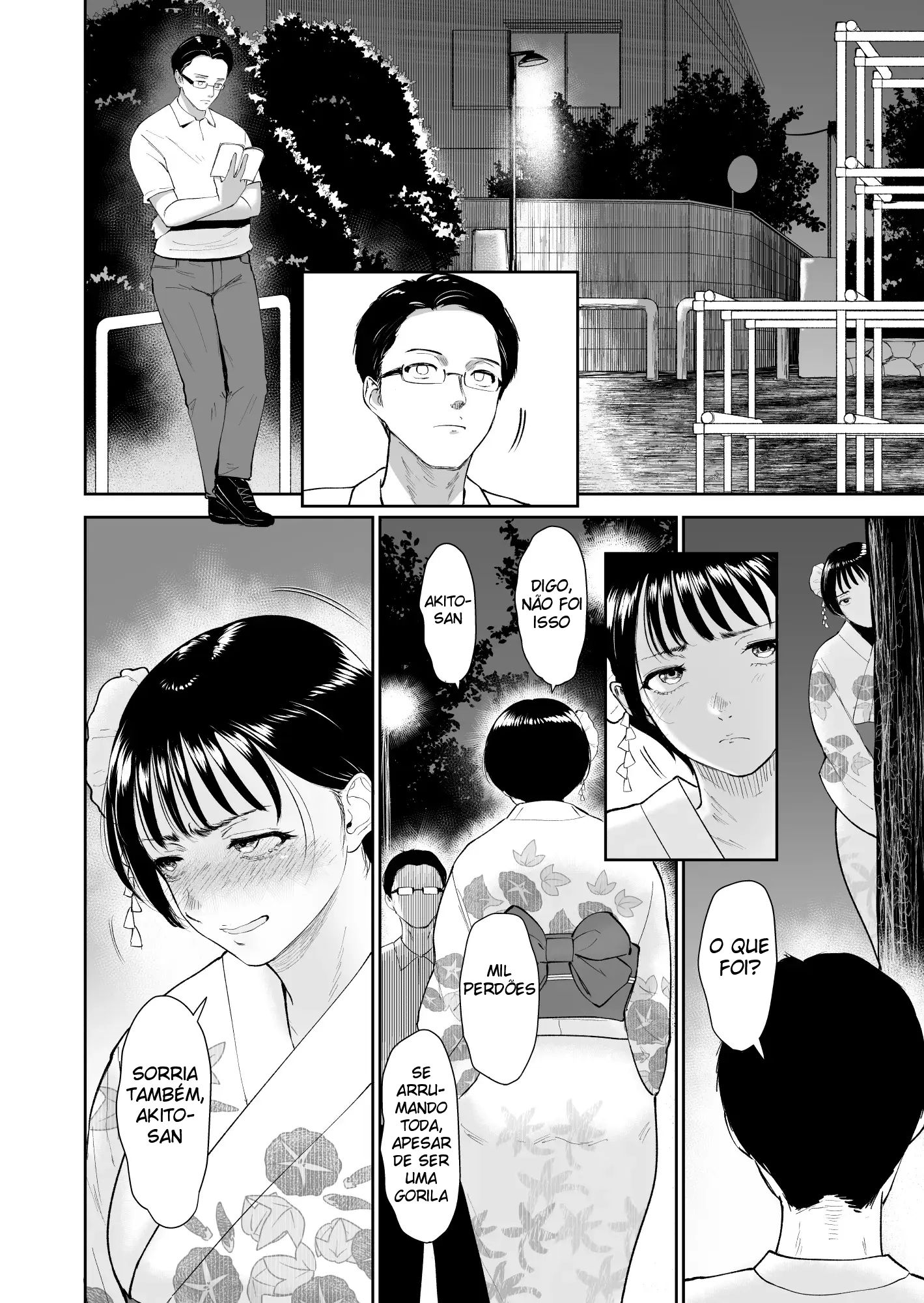 O Verão de Natsuki ~ Minha Amiga de Seios Fartos Foi Transformada Em Mulher Pelas Mãos de Um Adulto Durante o Verão - Página 13