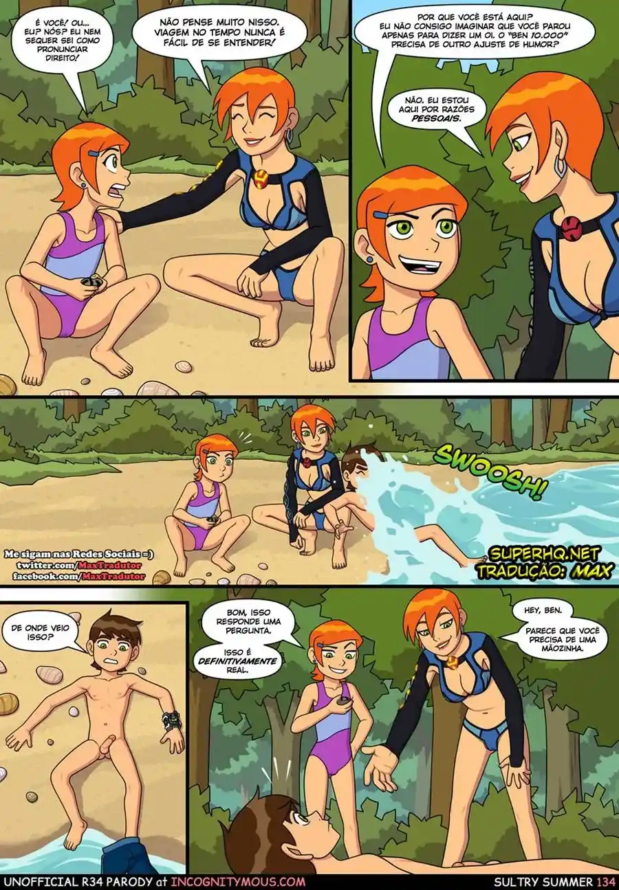 Ben 10 Hentai: Verão Suculento Cap.01 - Página 134