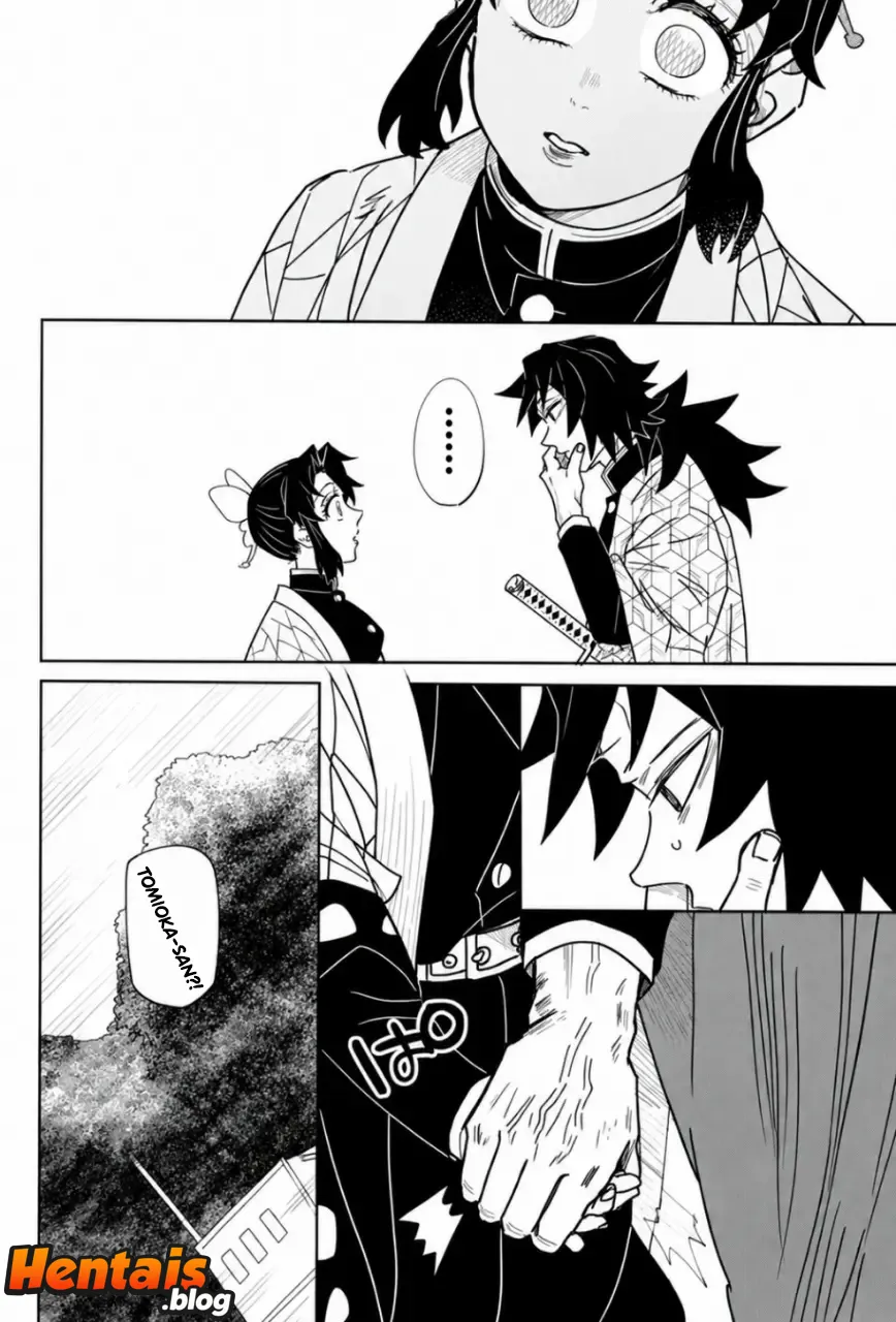Kimetsu No Yaiba Hentai: Giyuu Tomioka x Shinobu Kochou - Página 15