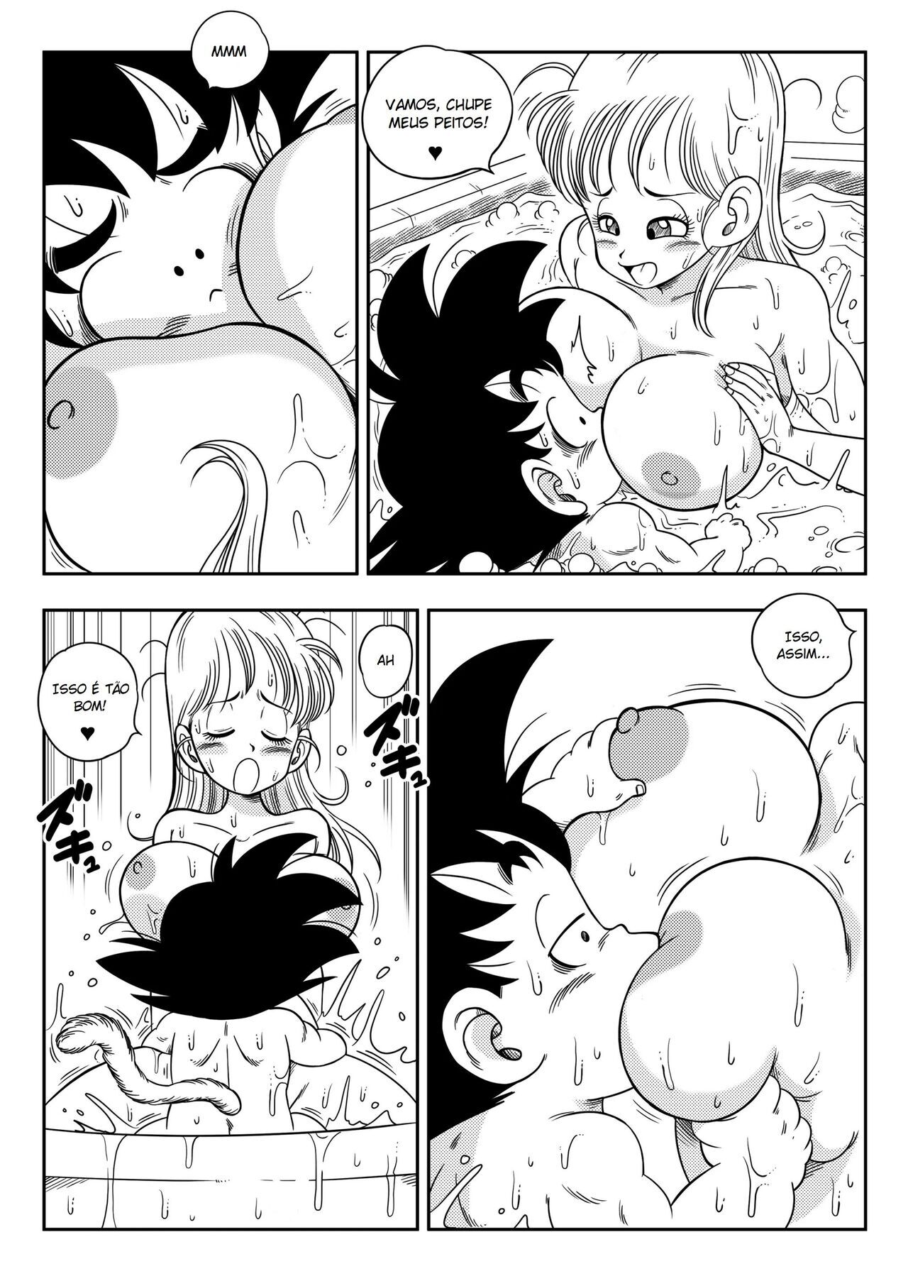 Dragon Ball Z Hentai: Sexo Na Banheira - Página 17