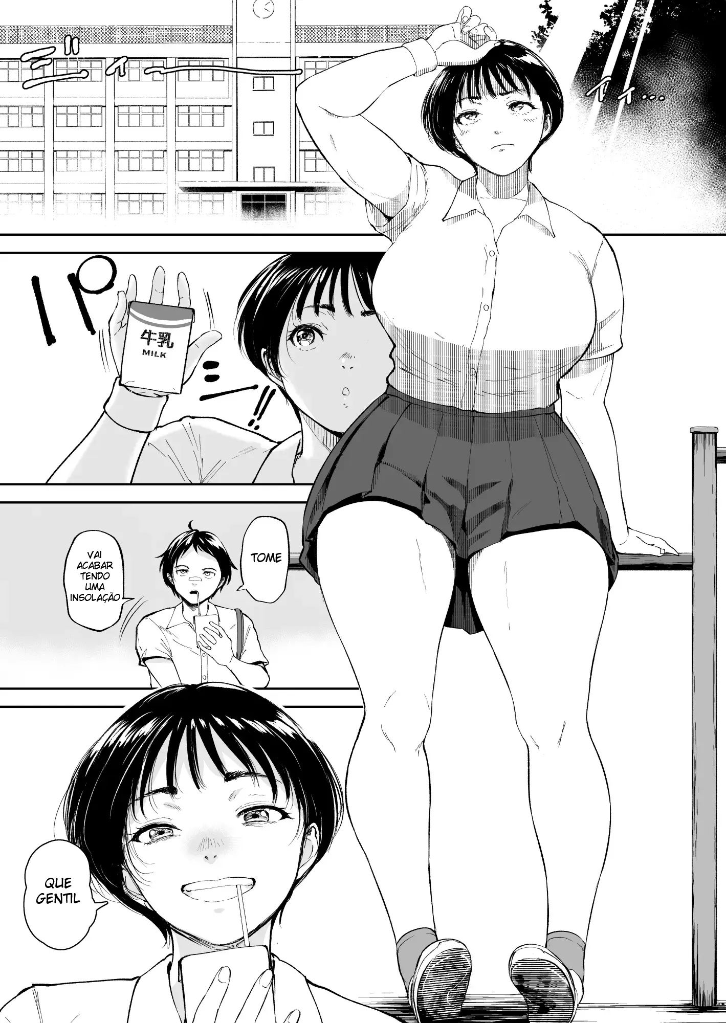 O Verão de Natsuki ~ Minha Amiga de Seios Fartos Foi Transformada Em Mulher Pelas Mãos de Um Adulto Durante o Verão - Página 2