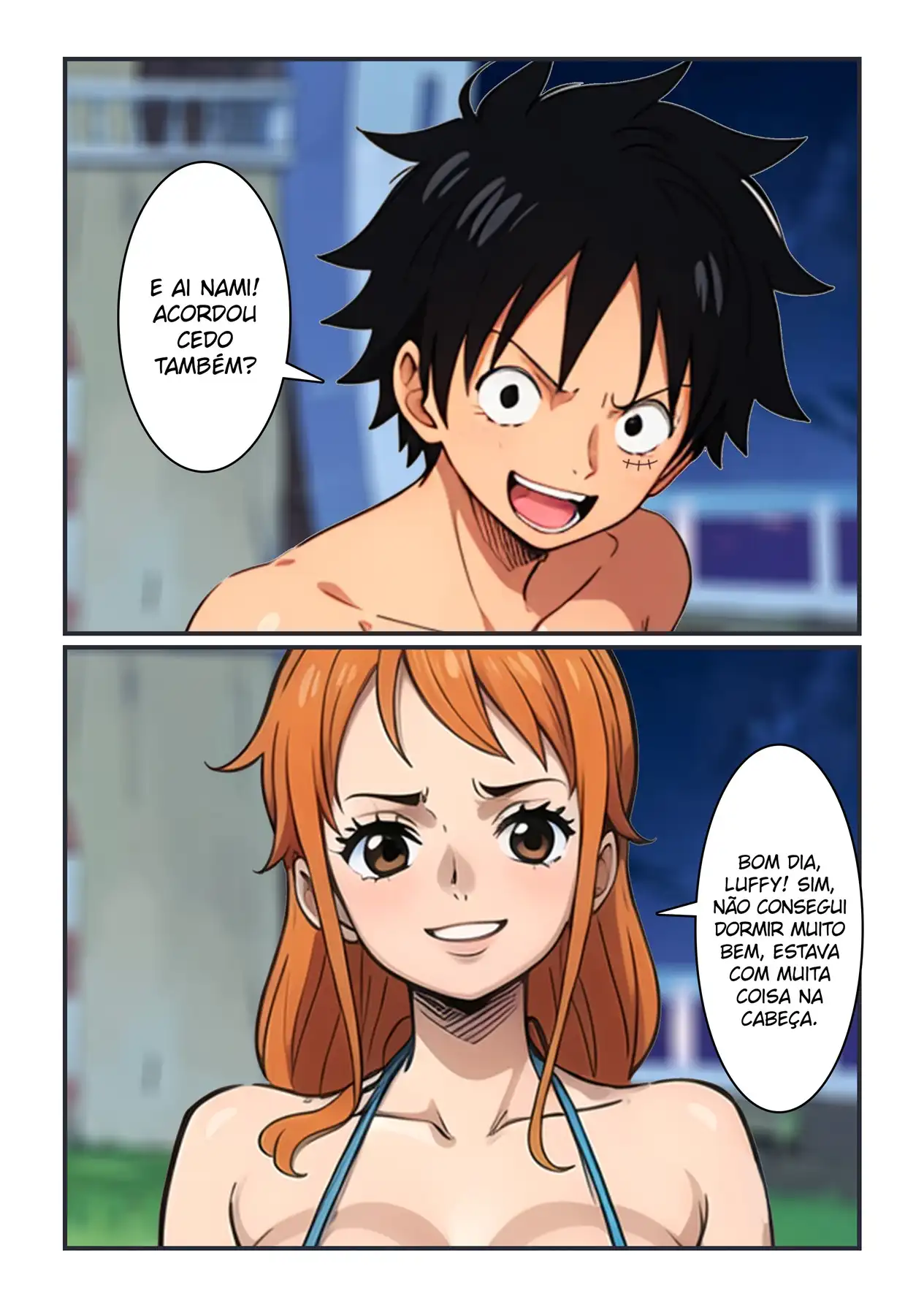 Luffy se Divertindo com os Peitões da Nami - Página 2