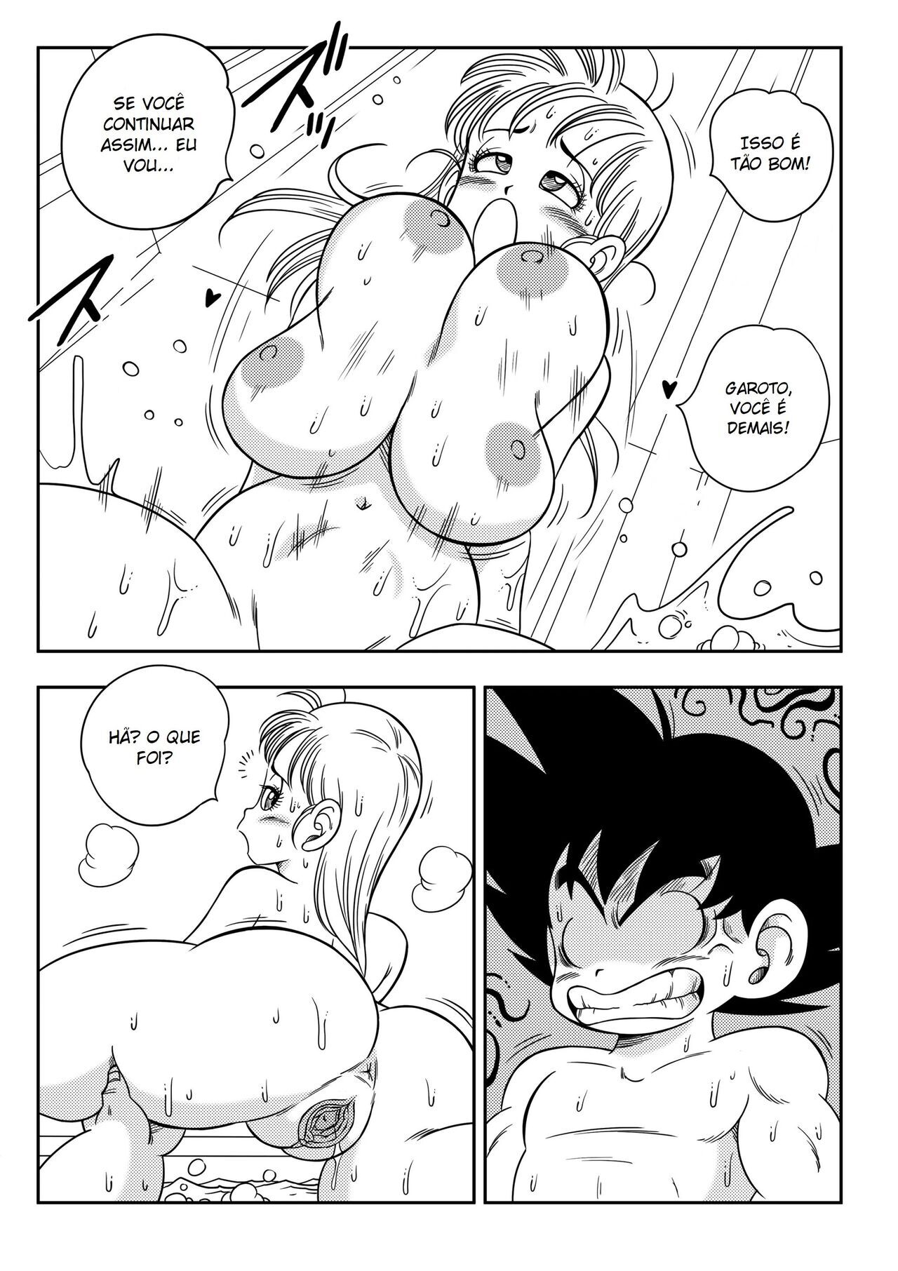 Dragon Ball Z Hentai: Sexo Na Banheira - Página 20