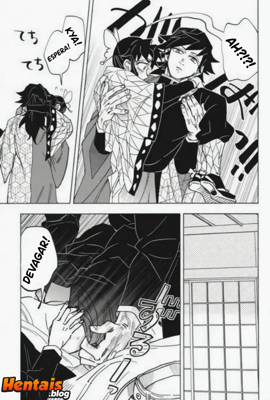 Kimetsu No Yaiba Hentai: Giyuu Tomioka x Shinobu Kochou - Página 20
