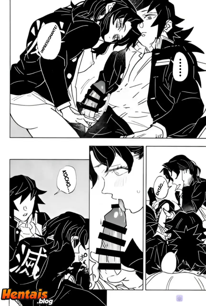Kimetsu No Yaiba Hentai: Giyuu Tomioka x Shinobu Kochou - Página 25