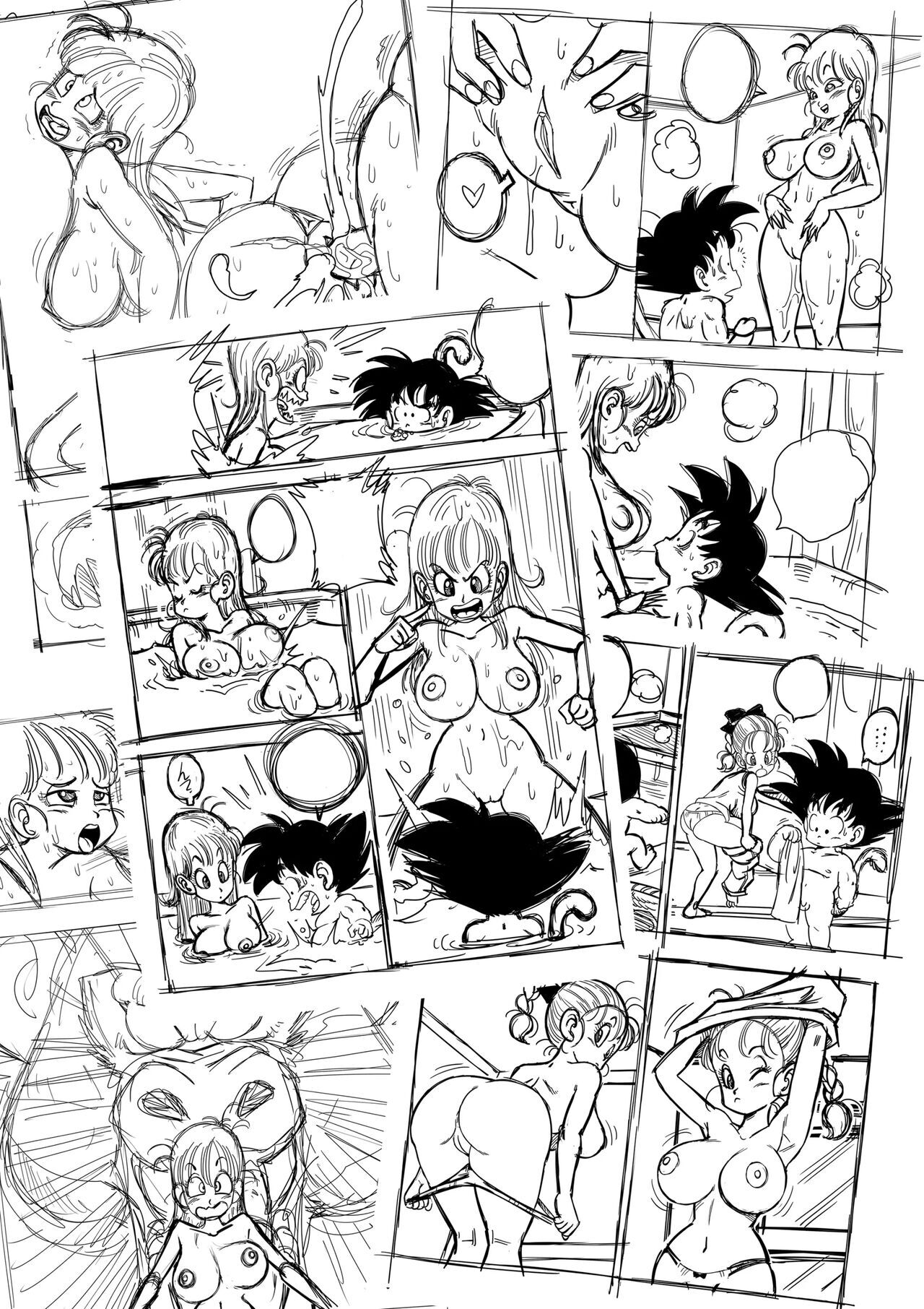 Dragon Ball Z Hentai: Sexo Na Banheira - Página 28