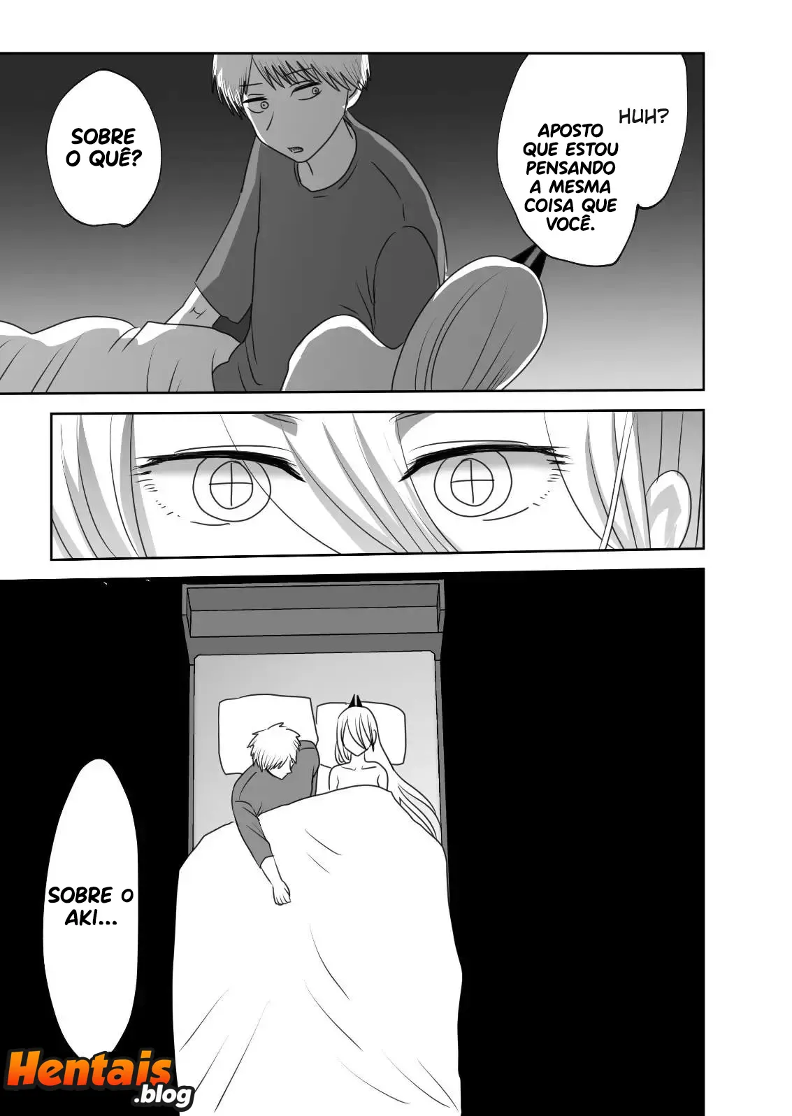 Chainsaw Man Hentai: Vida de Casal Denji e Power - Página 28