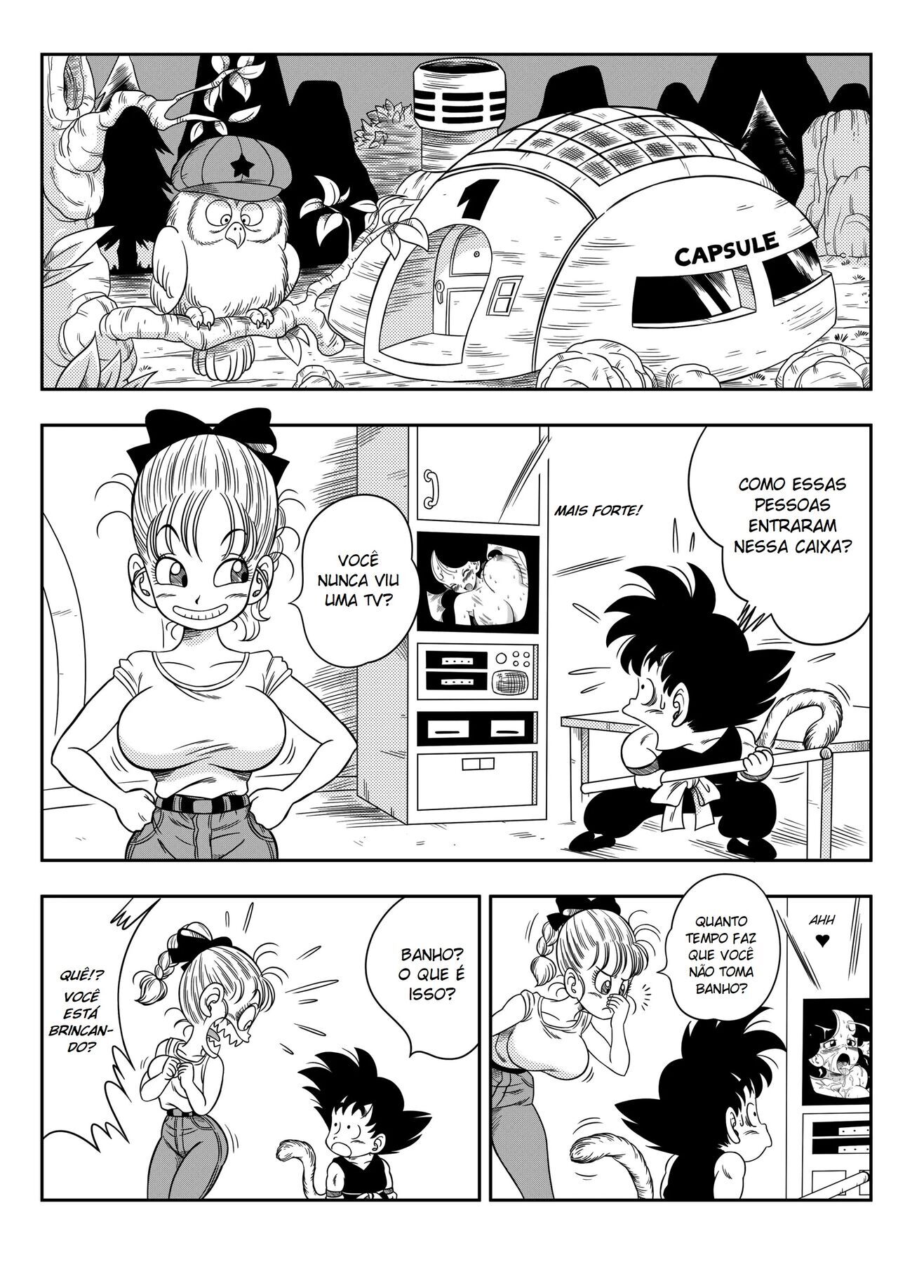 Dragon Ball Z Hentai: Sexo Na Banheira - Página 3
