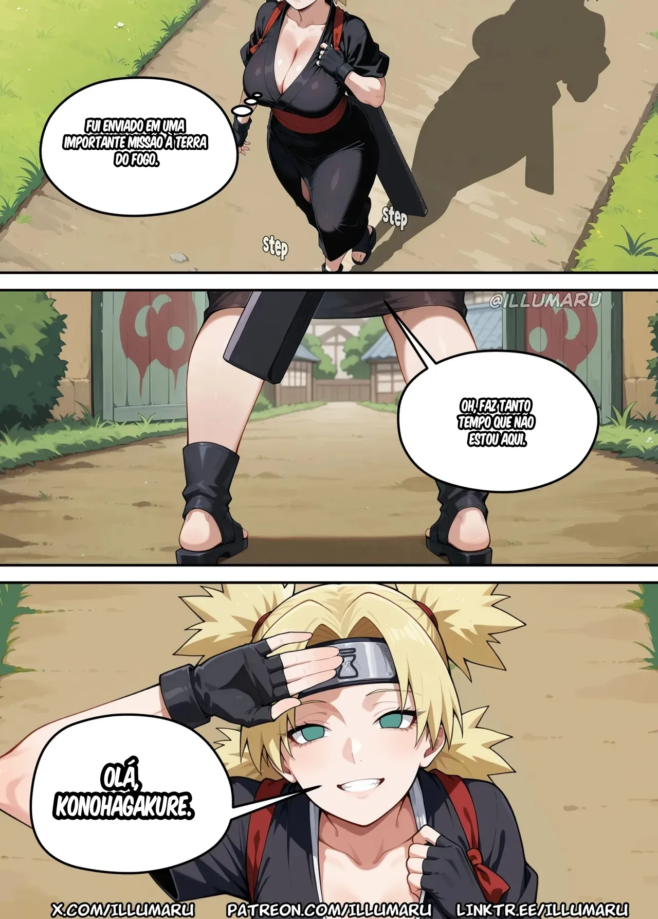 Tsunade Hentai: Sexo Quente Nas Fontes Termais VL.05 - Página 3