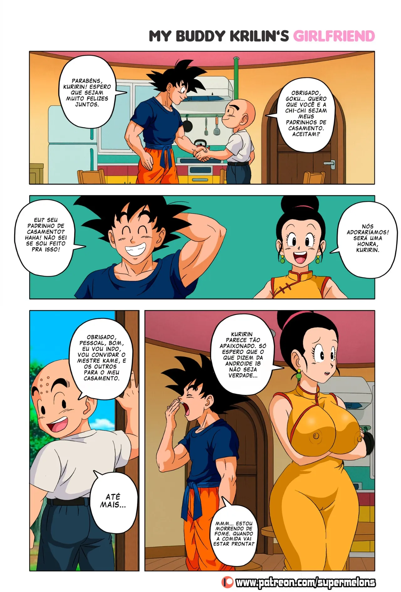 A Namorada de Kuririn | Dragon Ball Hentai - Página 3