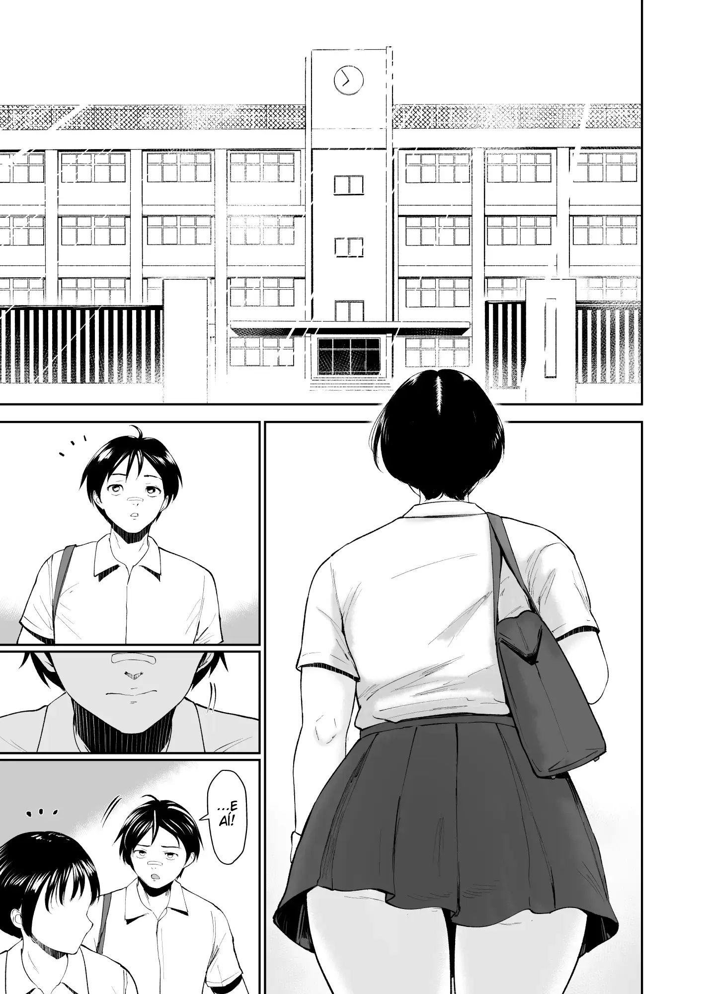 O Verão de Natsuki ~ Minha Amiga de Seios Fartos Foi Transformada Em Mulher Pelas Mãos de Um Adulto Durante o Verão - Página 32