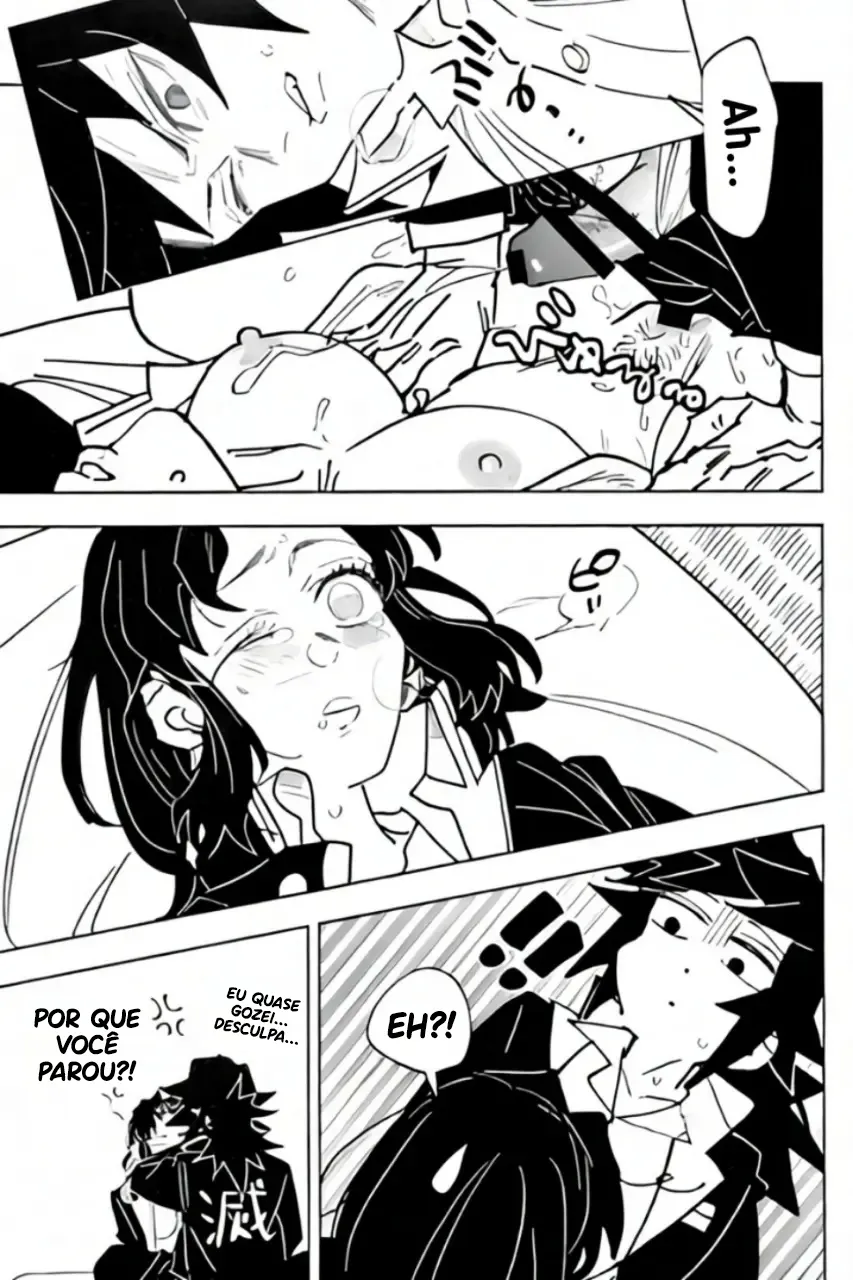 Kimetsu No Yaiba Hentai: Giyuu Tomioka x Shinobu Kochou - Página 34