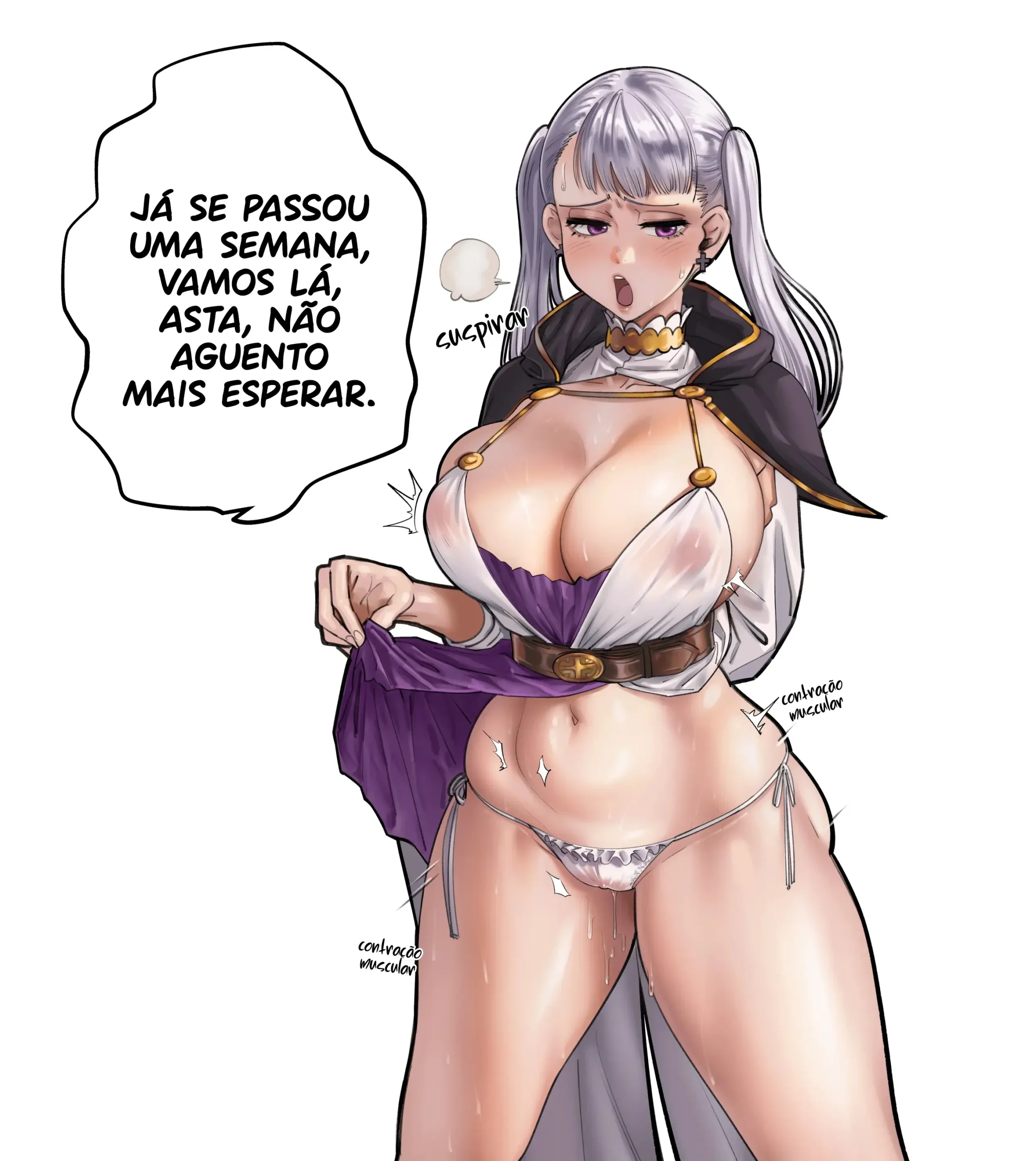 No Beco Escuro | Black Clover Hentai - Página 34