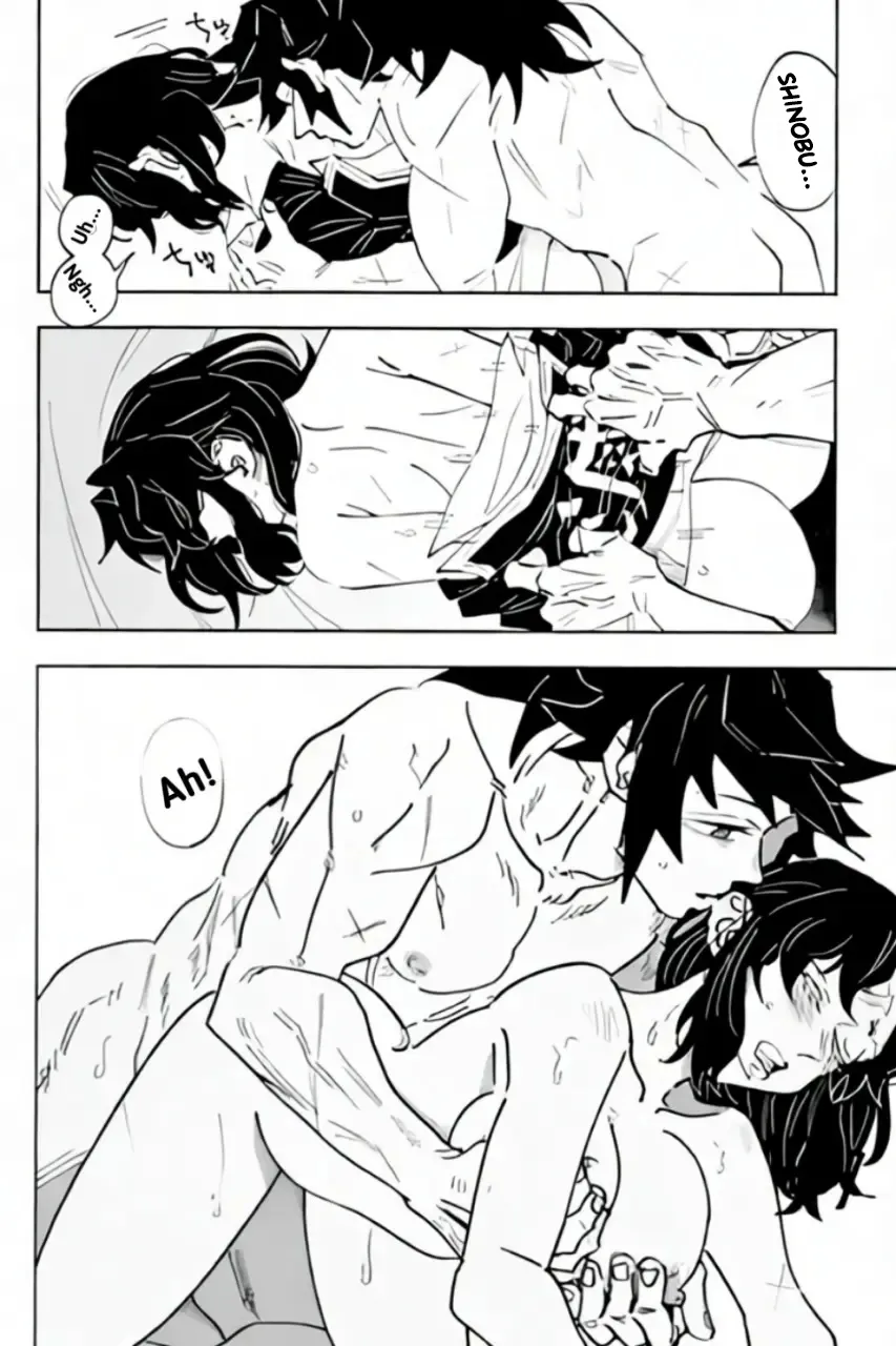 Kimetsu No Yaiba Hentai: Giyuu Tomioka x Shinobu Kochou - Página 37
