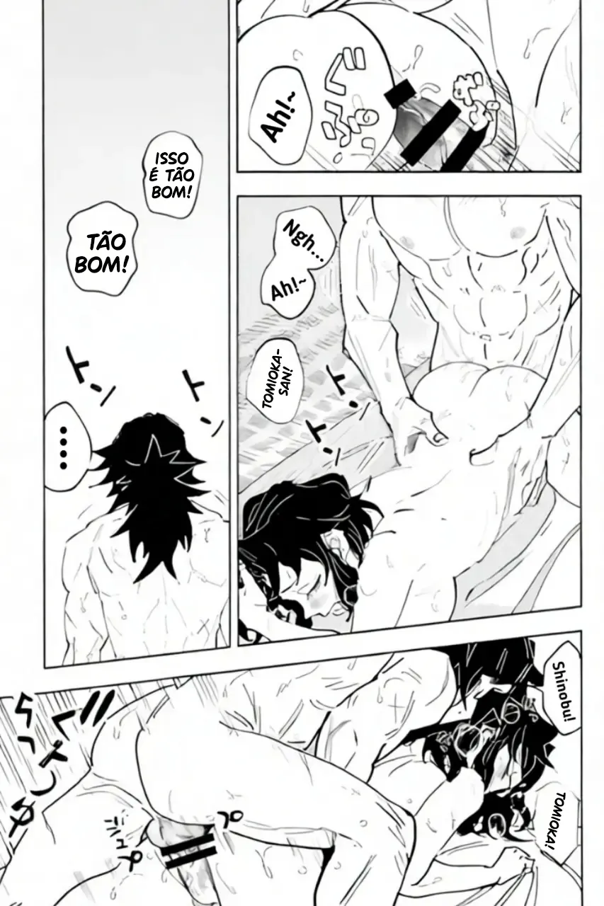 Kimetsu No Yaiba Hentai: Giyuu Tomioka x Shinobu Kochou - Página 38