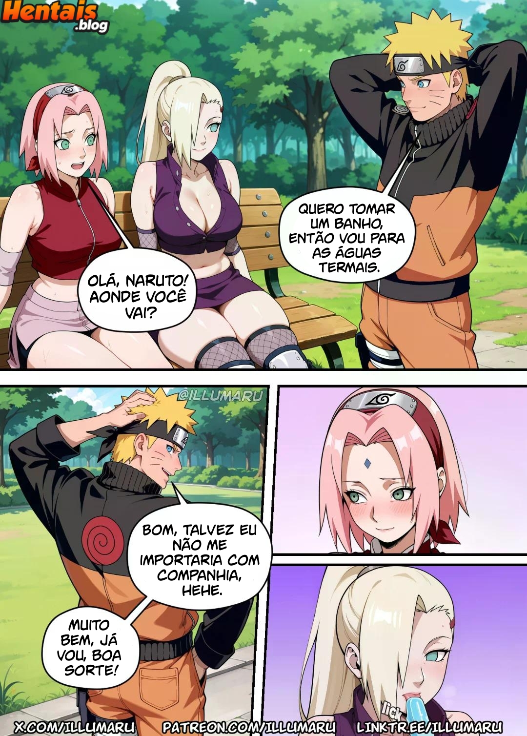 Tsunade Hentai: Sexo Quente Nas Fontes Termais VL.04 - Página 4