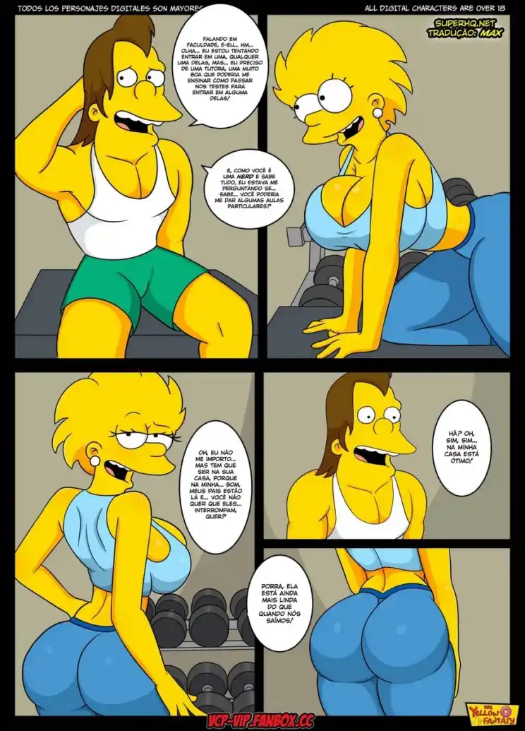 Os Simpsons Hq de Sexo: Nelson’s Tutor - Página 4