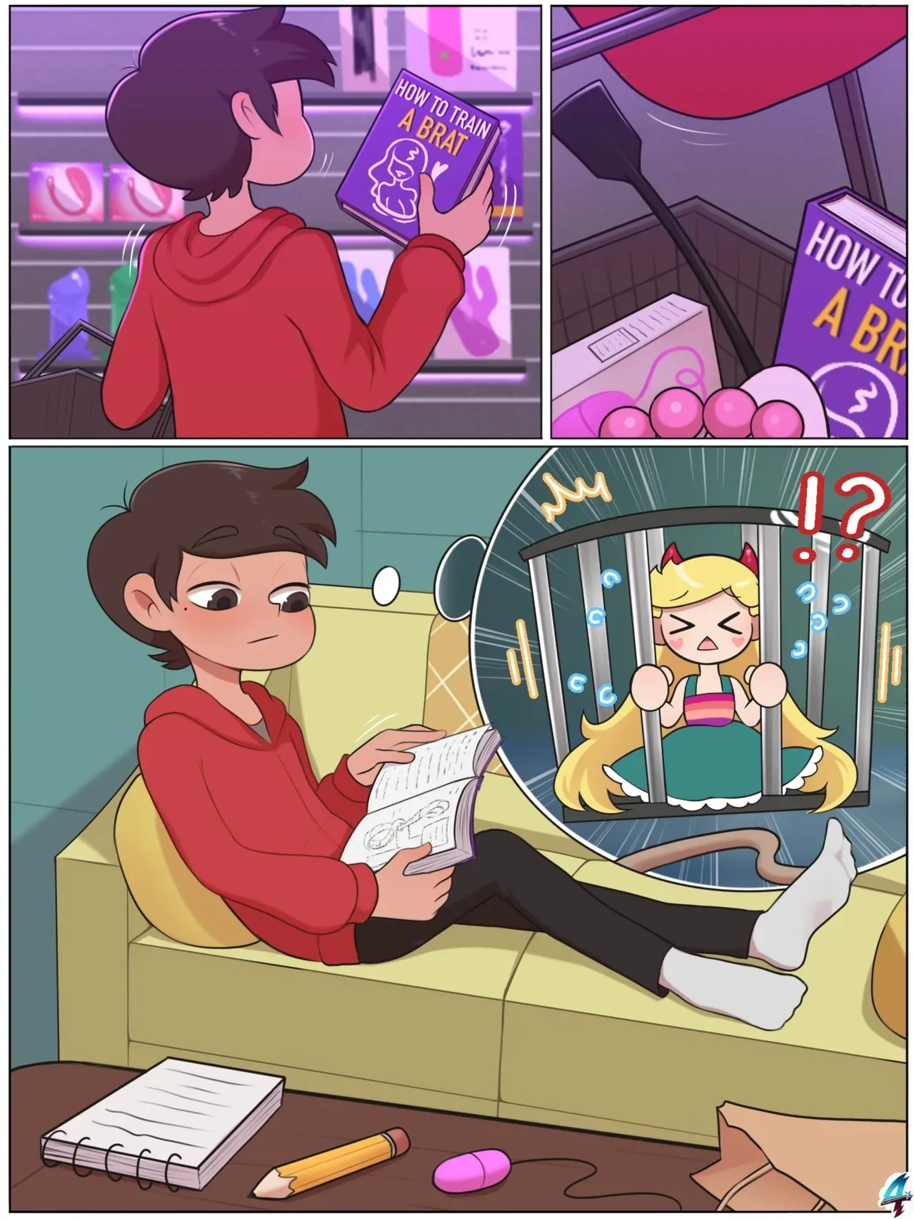 Star VS. The Forces Of Evil Hentai: Domesticação de Uma Estrela - Página 4