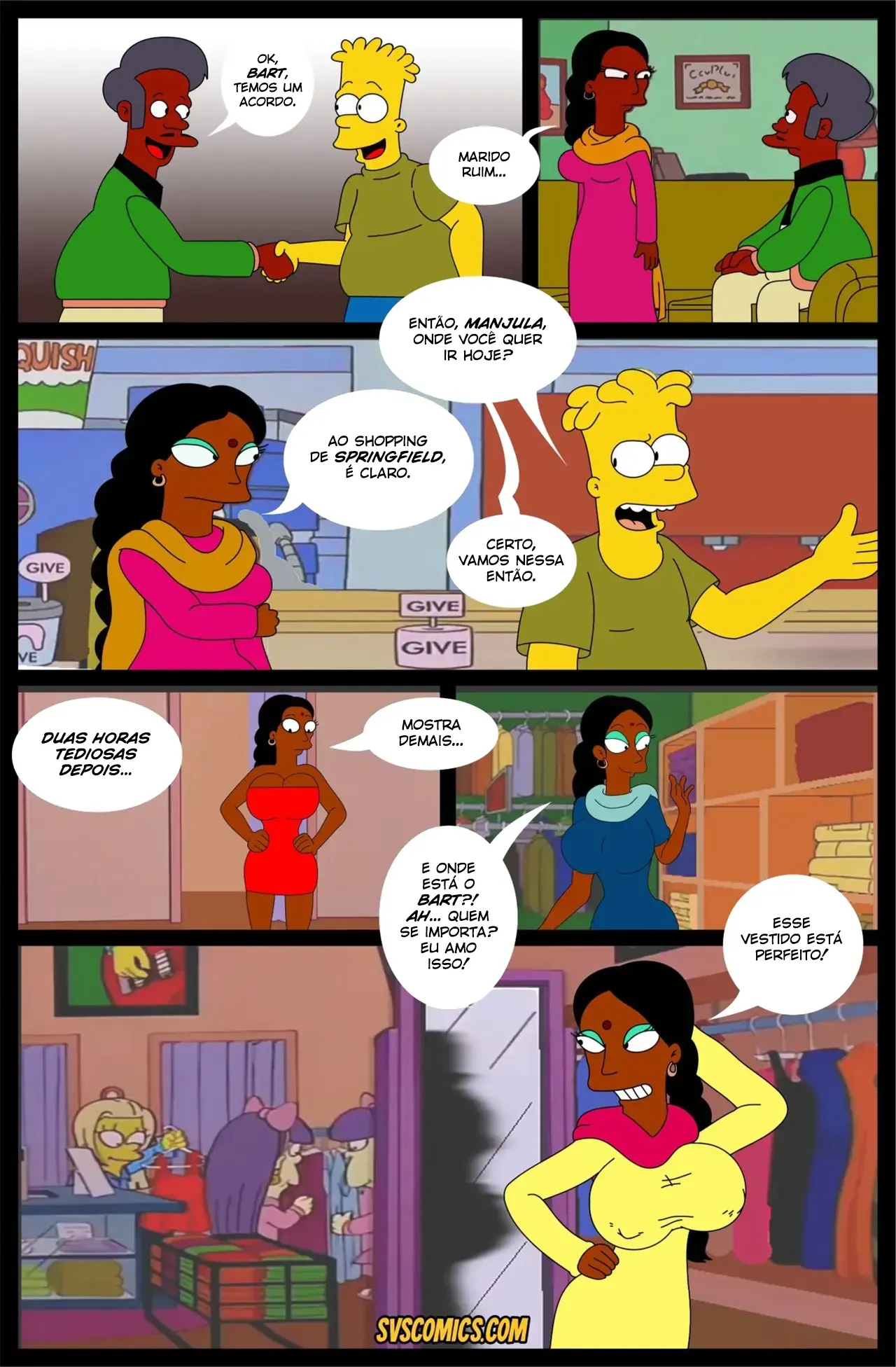 O Segredo de Manjula | Os Simpsons Hentai - Página 4