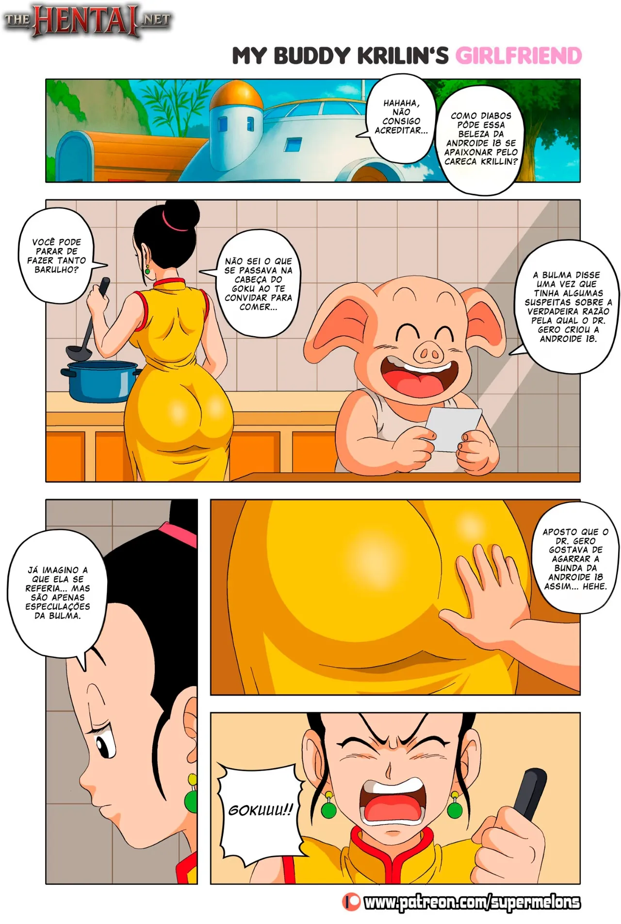 A Namorada de Kuririn | Dragon Ball Hentai - Página 4