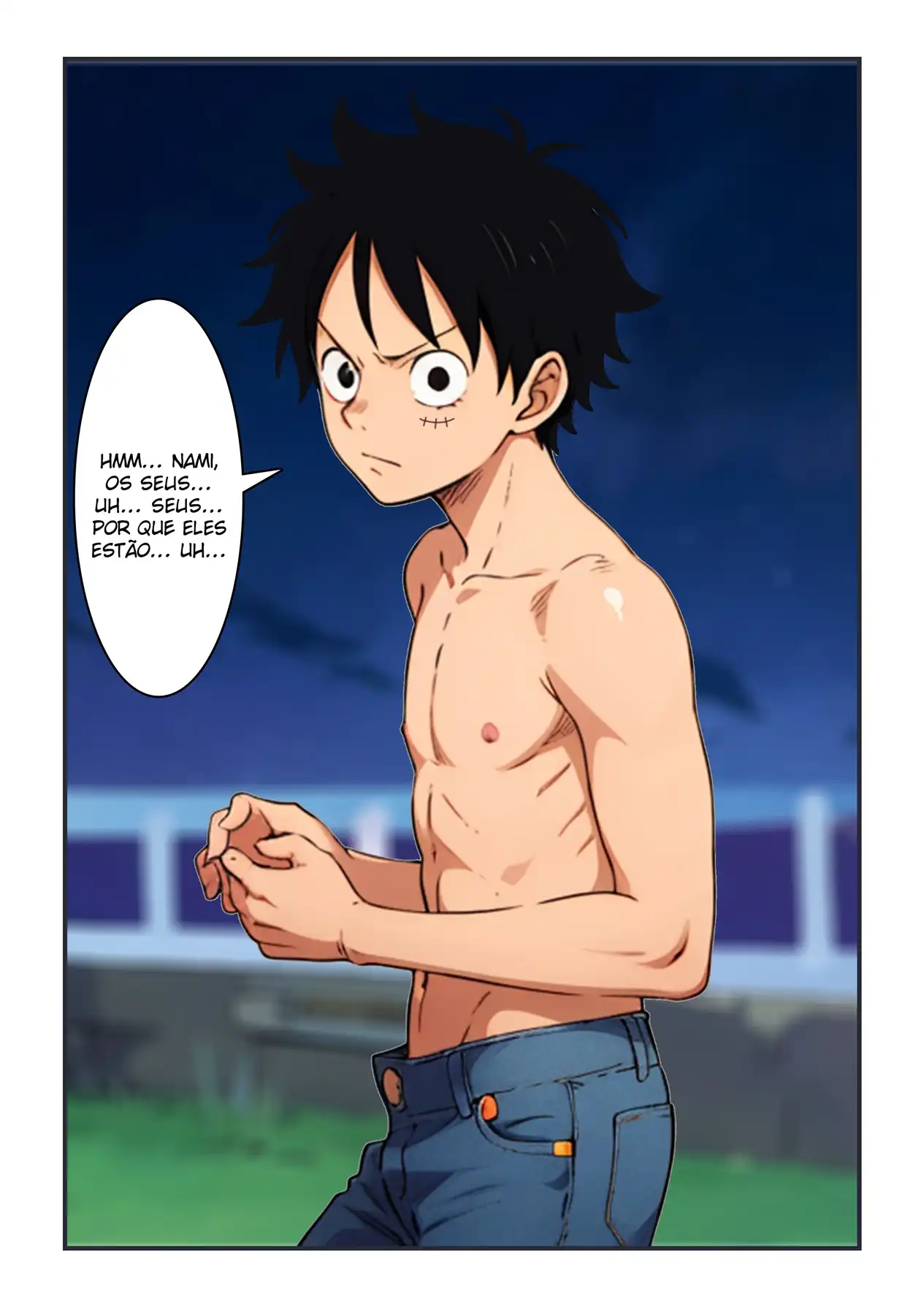 Luffy se Divertindo com os Peitões da Nami - Página 4