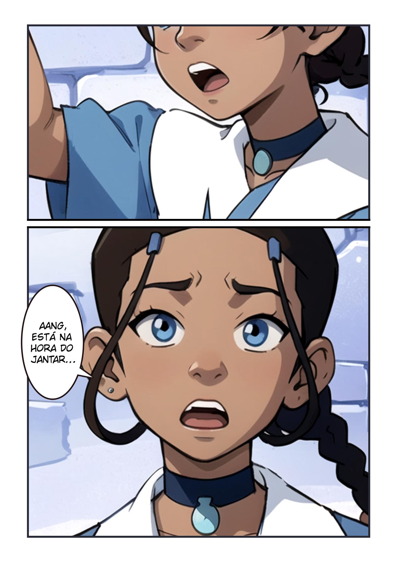 Katara saciando o desejo de Aang - Página 4