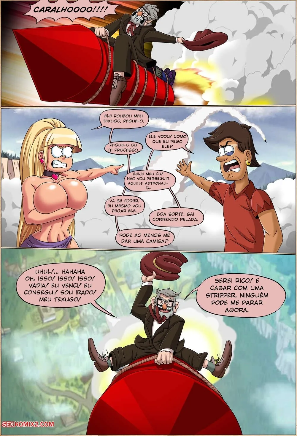 Gravity Falls Hentai: História Sobre um Texugo - Página 43