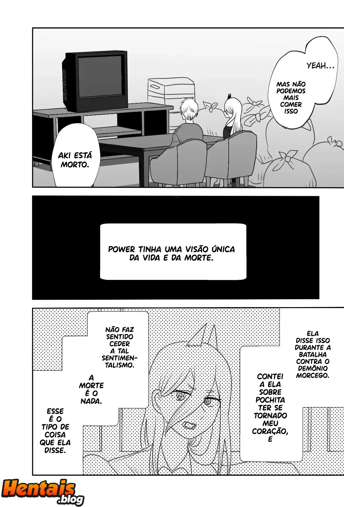 Chainsaw Man Hentai: Vida de Casal Denji e Power - Página 5