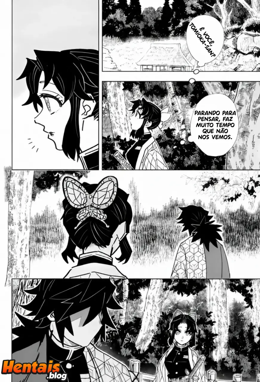 Kimetsu No Yaiba Hentai: Giyuu Tomioka x Shinobu Kochou - Página 5