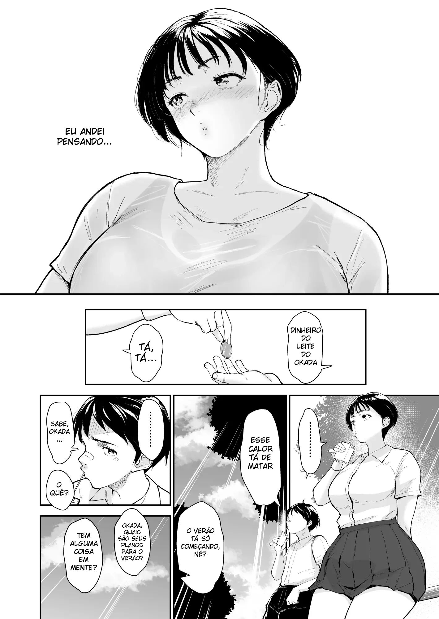 O Verão de Natsuki ~ Minha Amiga de Seios Fartos Foi Transformada Em Mulher Pelas Mãos de Um Adulto Durante o Verão - Página 5