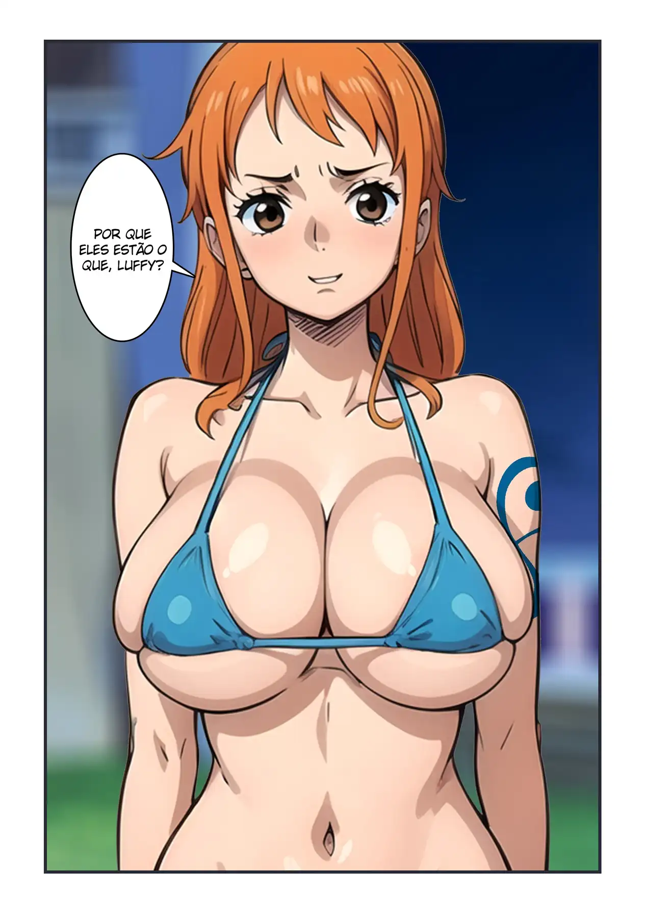 Luffy se Divertindo com os Peitões da Nami - Página 5