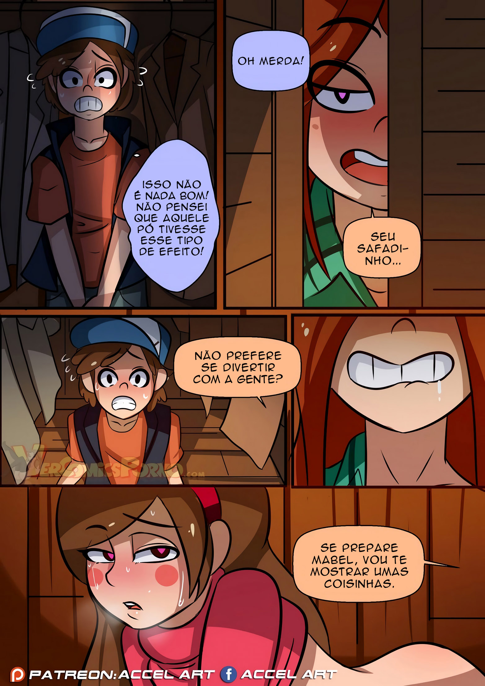 Gravity Falls HQs +18: Lições da Wendy - Página 6