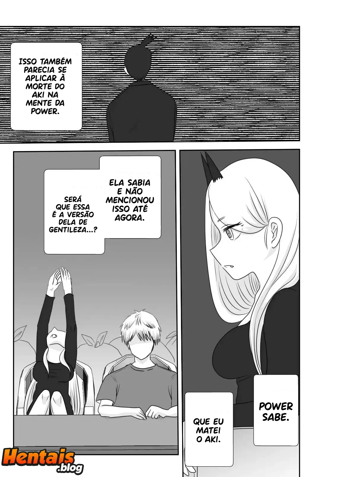 Chainsaw Man Hentai: Vida de Casal Denji e Power - Página 6