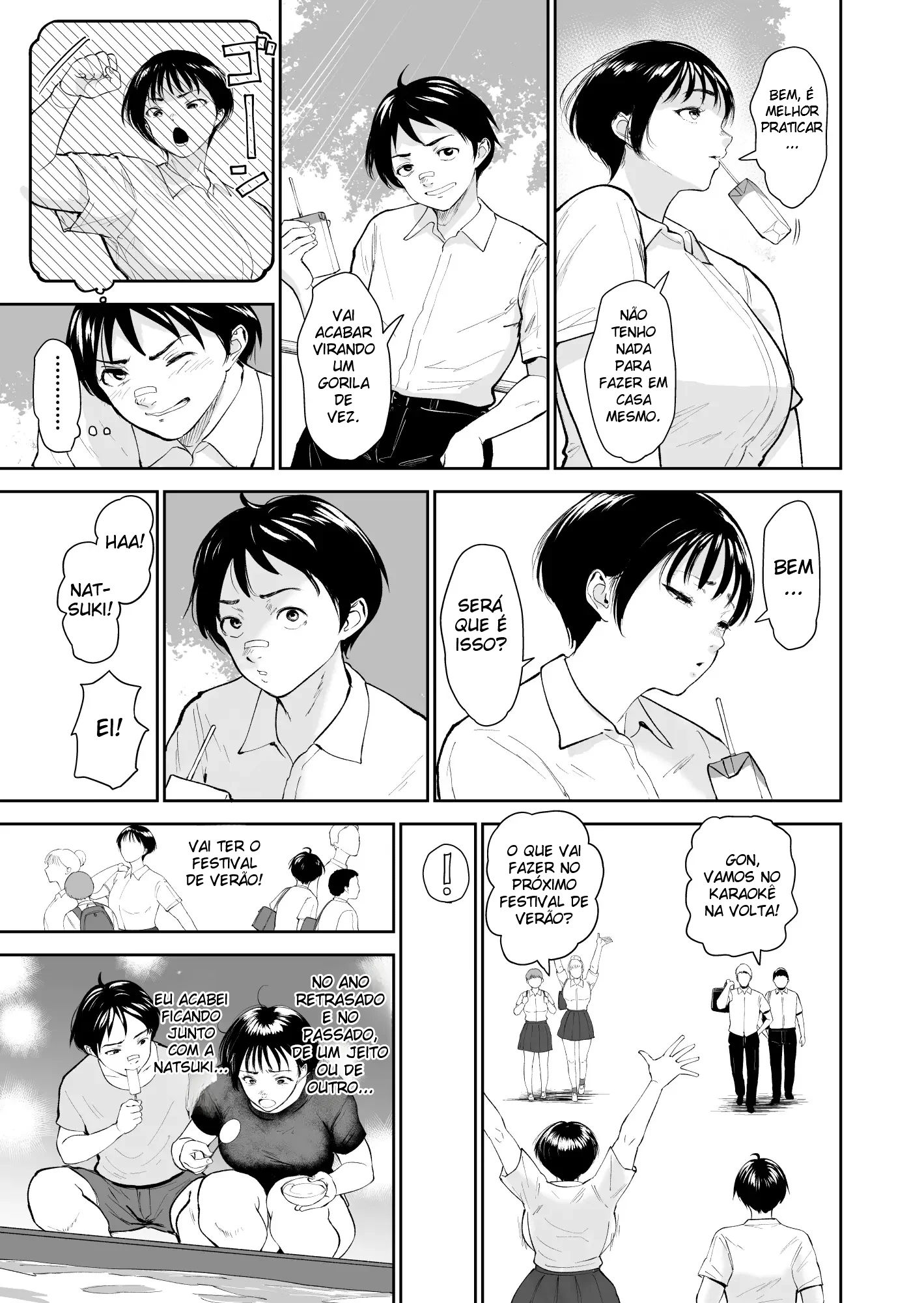 O Verão de Natsuki ~ Minha Amiga de Seios Fartos Foi Transformada Em Mulher Pelas Mãos de Um Adulto Durante o Verão - Página 6