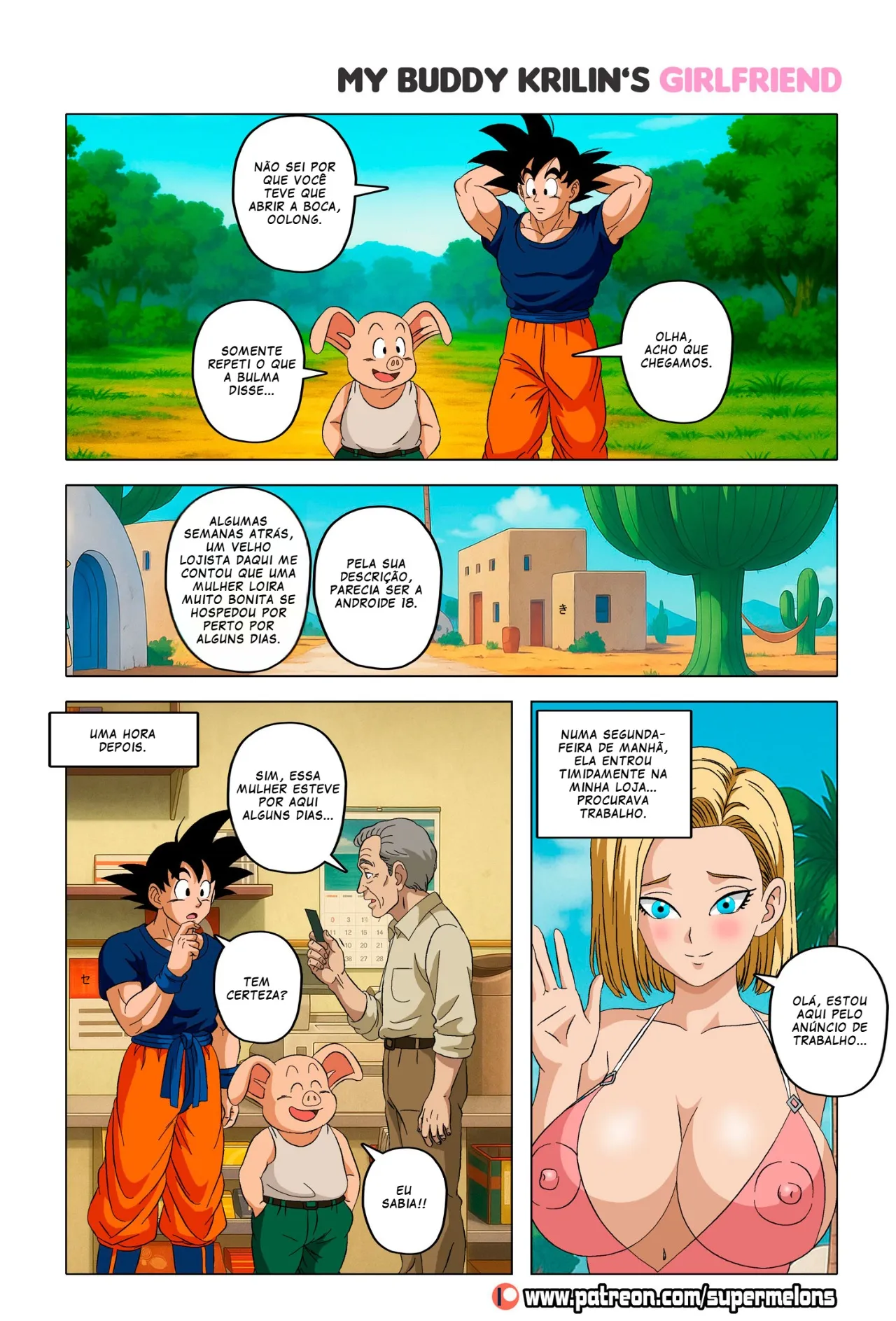 A Namorada de Kuririn | Dragon Ball Hentai - Página 6