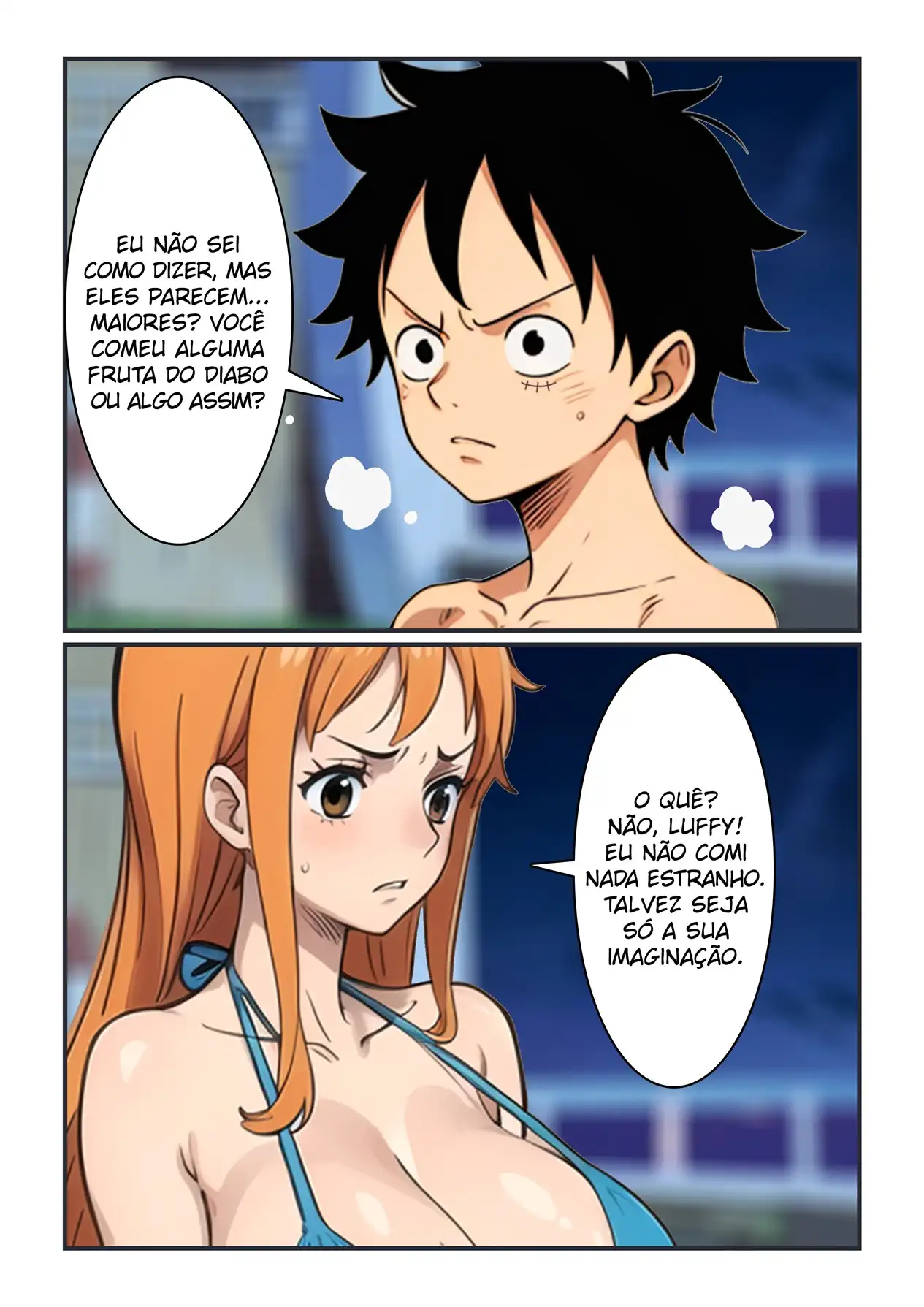 Luffy se Divertindo com os Peitões da Nami - Página 6