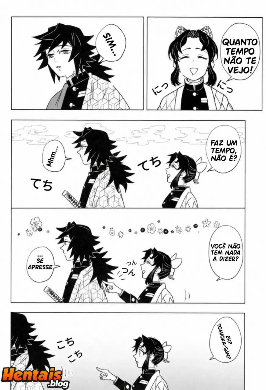 Kimetsu No Yaiba Hentai: Giyuu Tomioka x Shinobu Kochou - Página 7