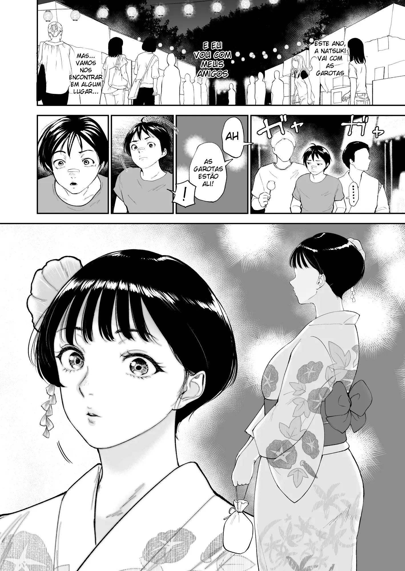 O Verão de Natsuki ~ Minha Amiga de Seios Fartos Foi Transformada Em Mulher Pelas Mãos de Um Adulto Durante o Verão - Página 7