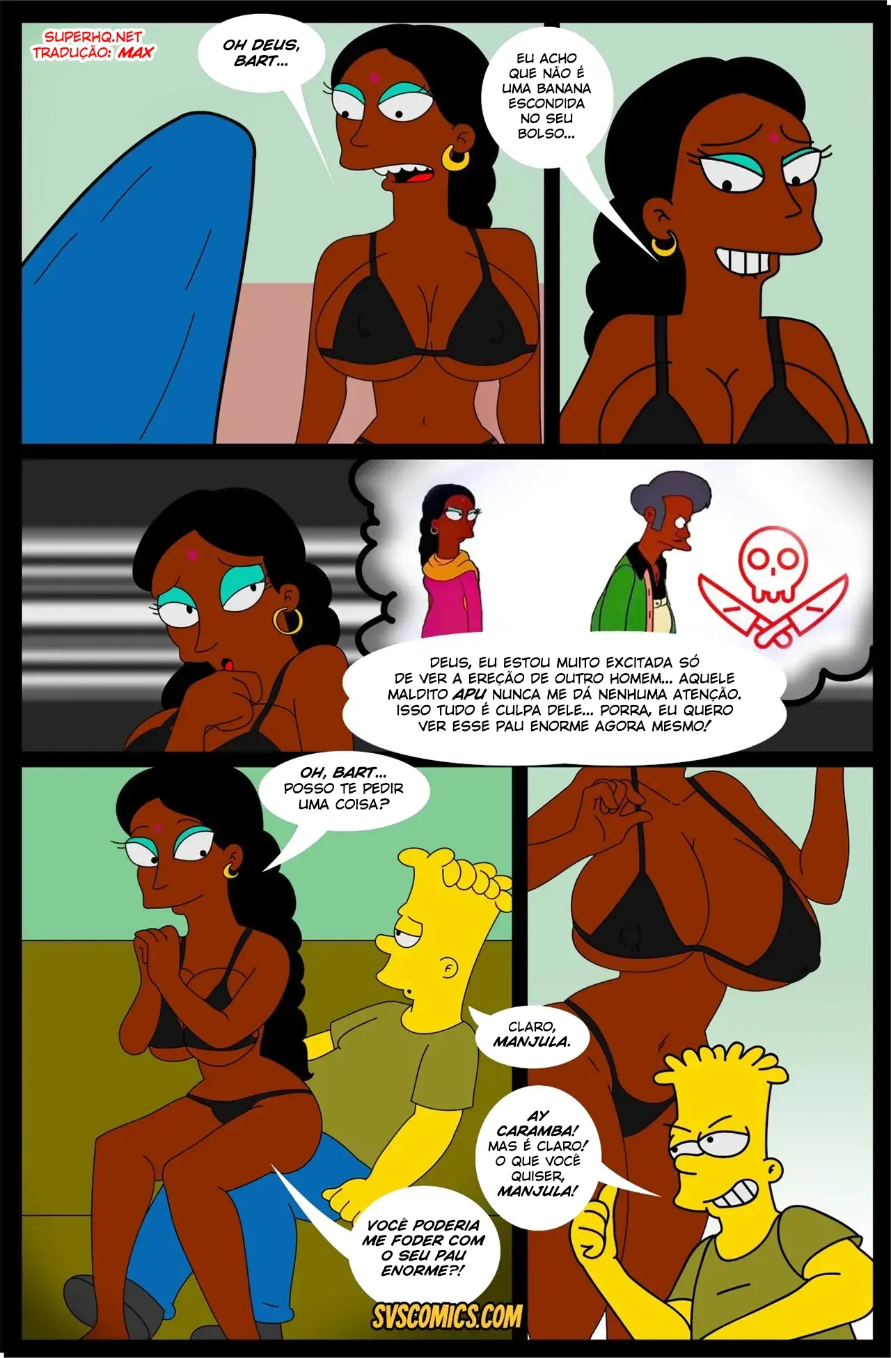 O Segredo de Manjula | Os Simpsons Hentai - Página 7