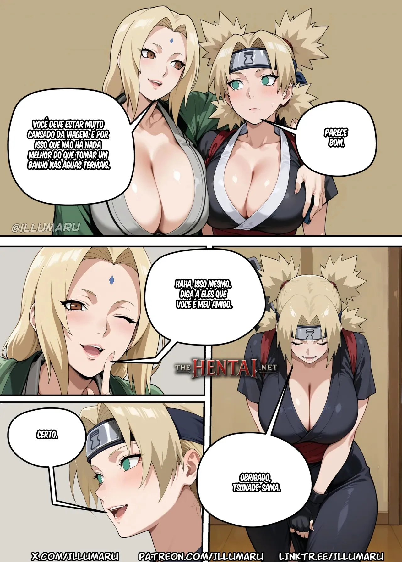 Tsunade Hentai: Sexo Quente Nas Fontes Termais VL.05 - Página 7