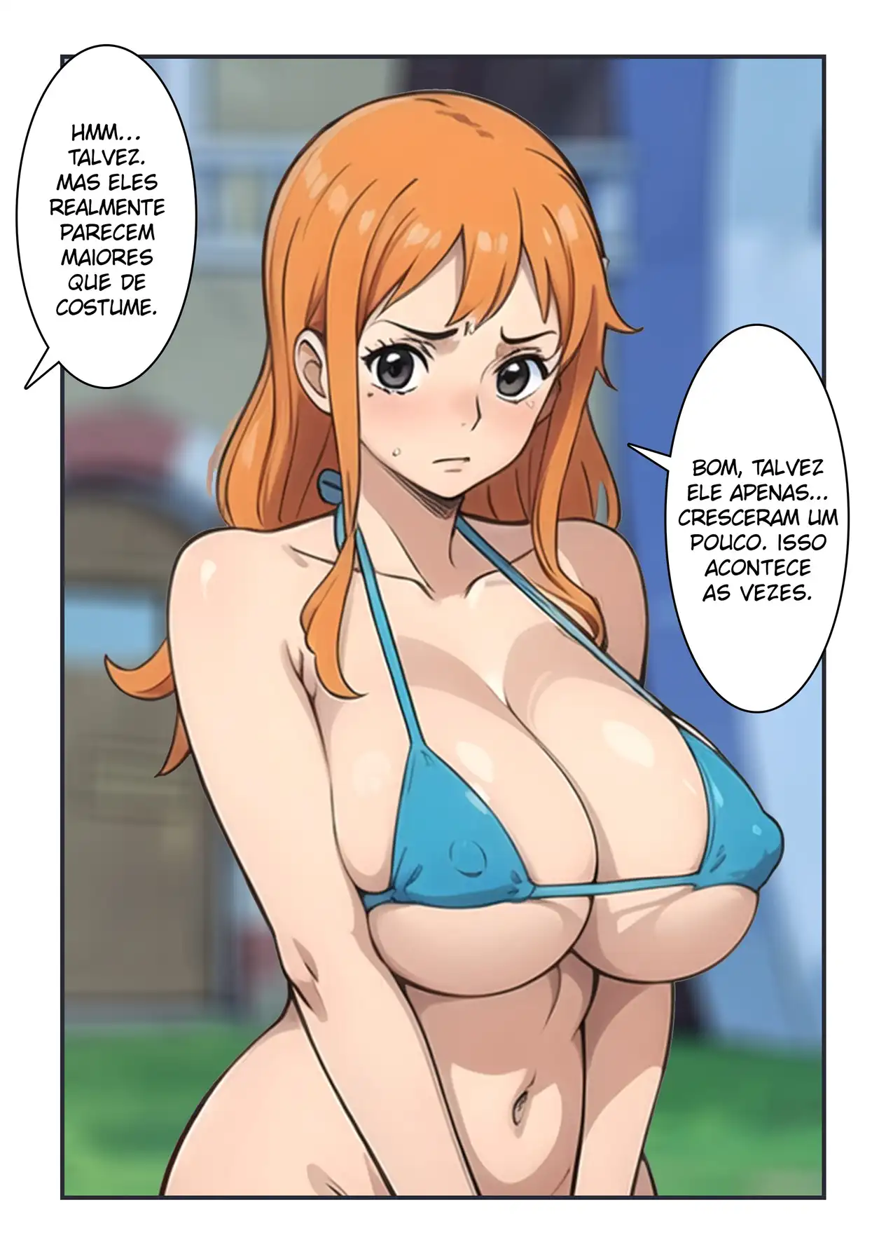 Luffy se Divertindo com os Peitões da Nami - Página 7