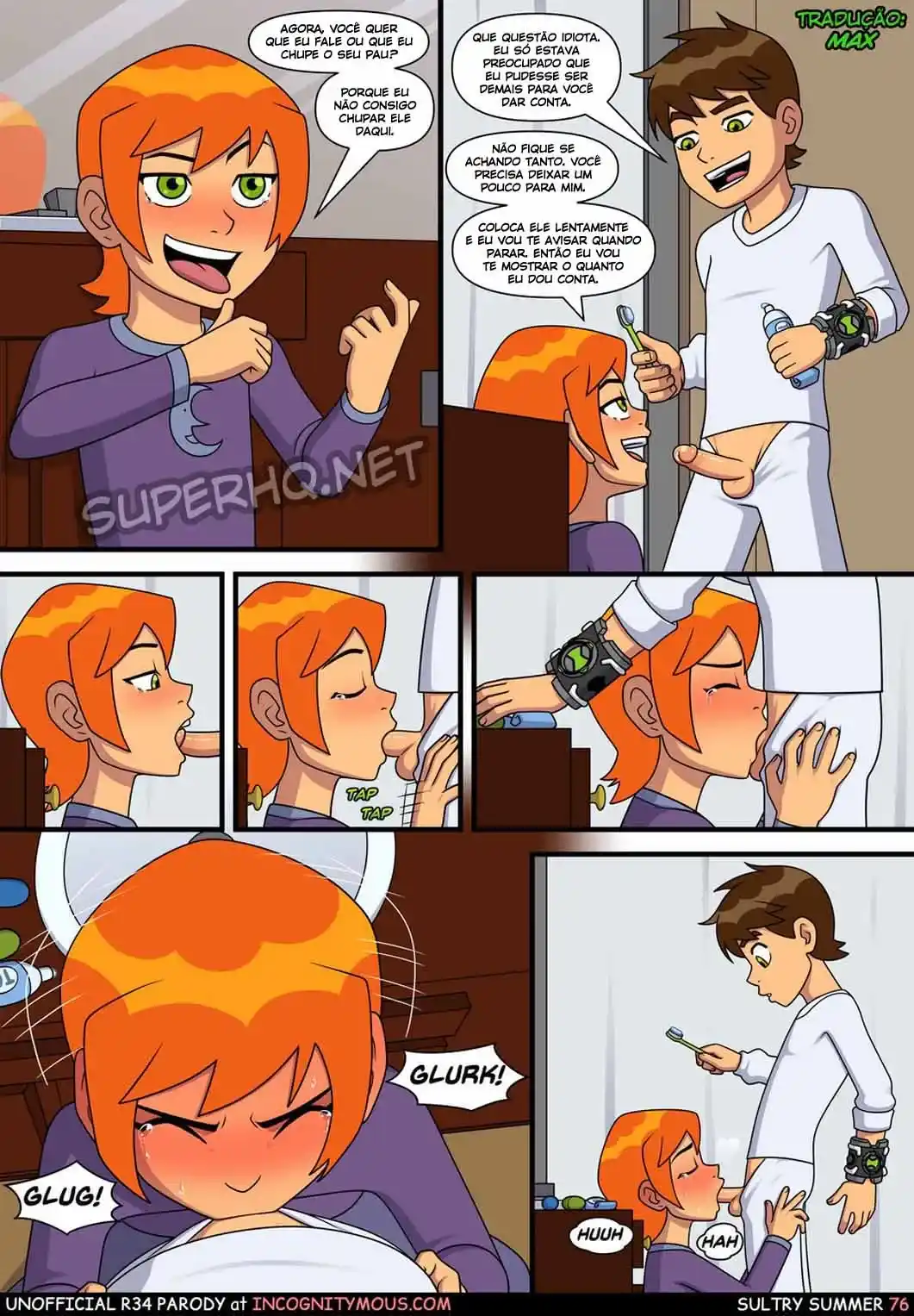 Ben 10 Hentai: Verão Suculento Cap.01 - Página 76