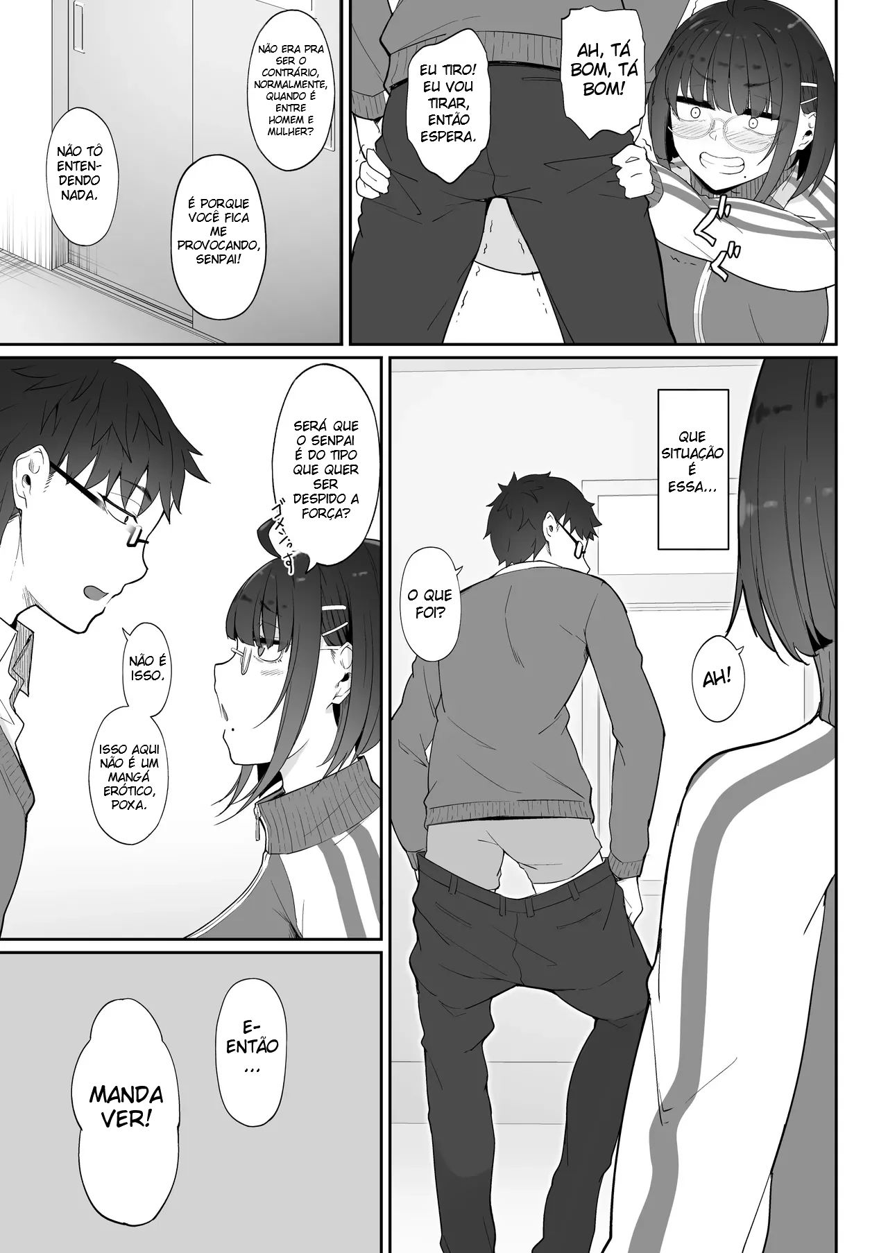 A História de Quando Emprestei Um Mangá para a Minha Kouhai Otaku e Ela Me Masturbou - Página 8