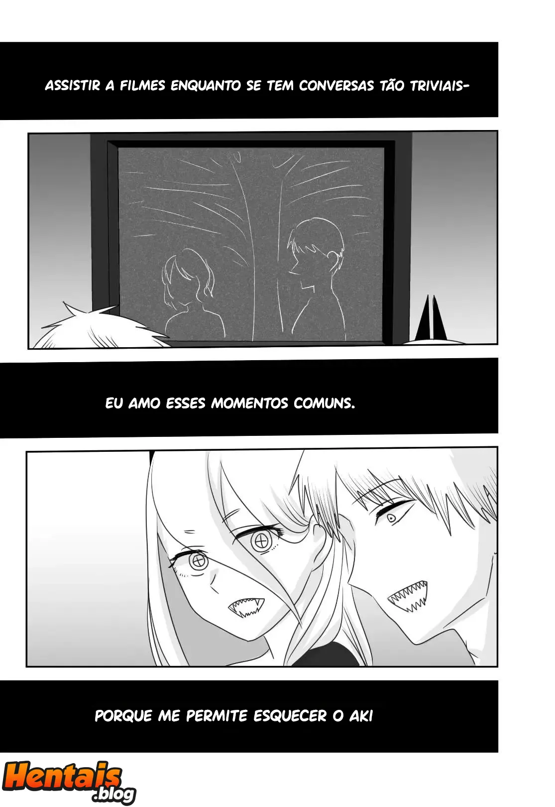 Chainsaw Man Hentai: Vida de Casal Denji e Power - Página 8