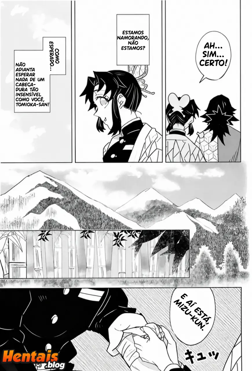 Kimetsu No Yaiba Hentai: Giyuu Tomioka x Shinobu Kochou - Página 8