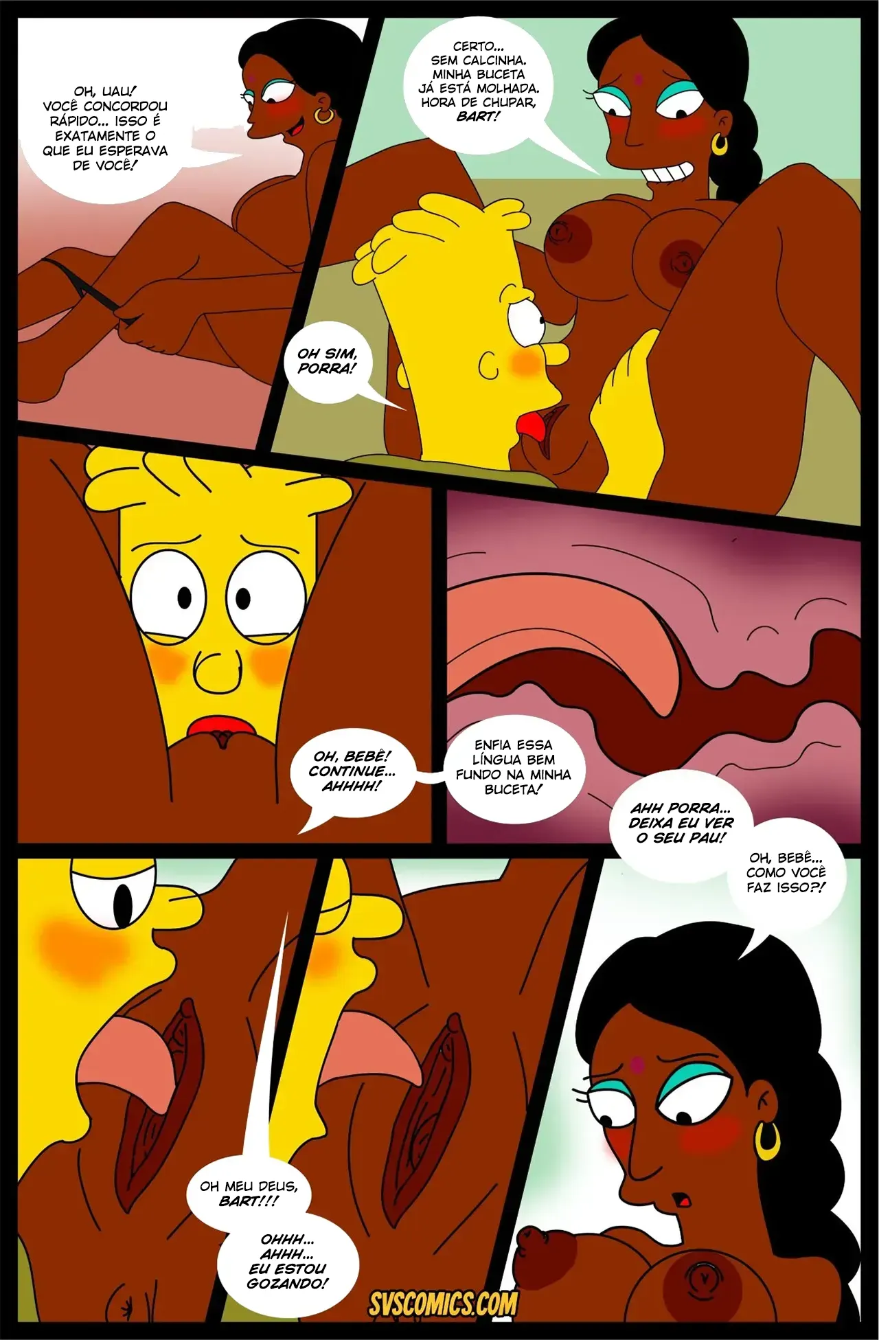 O Segredo de Manjula | Os Simpsons Hentai - Página 8