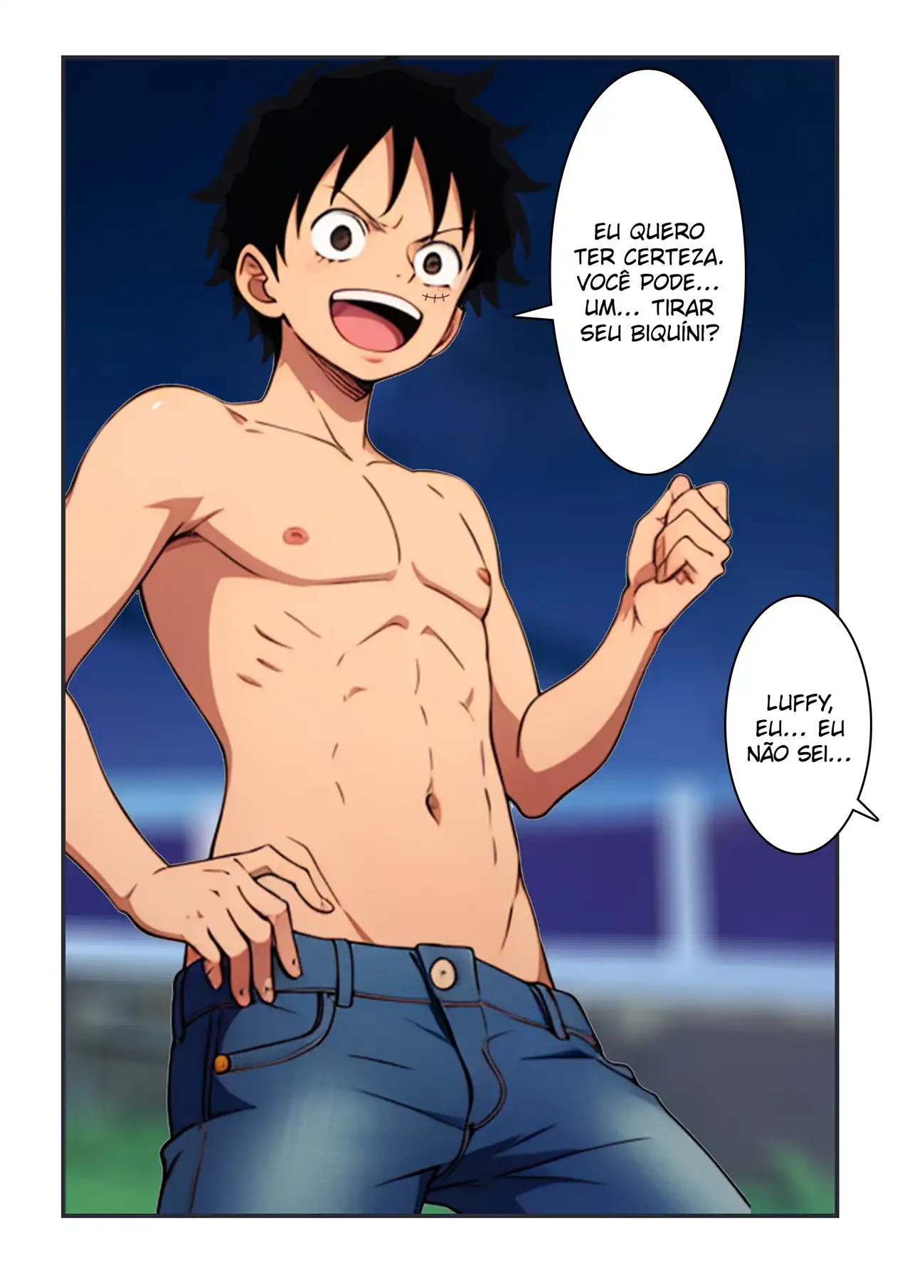 Luffy se Divertindo com os Peitões da Nami - Página 8