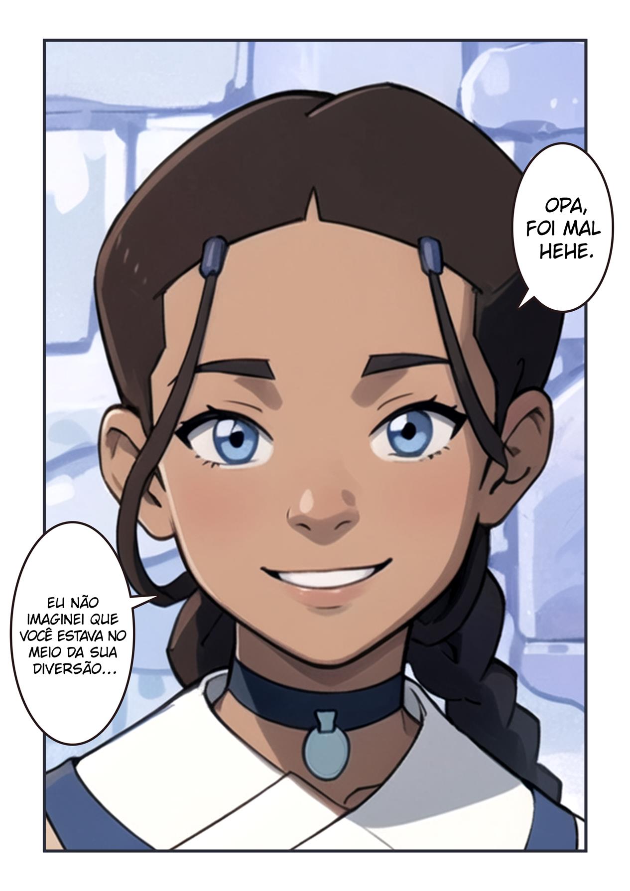 Katara saciando o desejo de Aang - Página 8