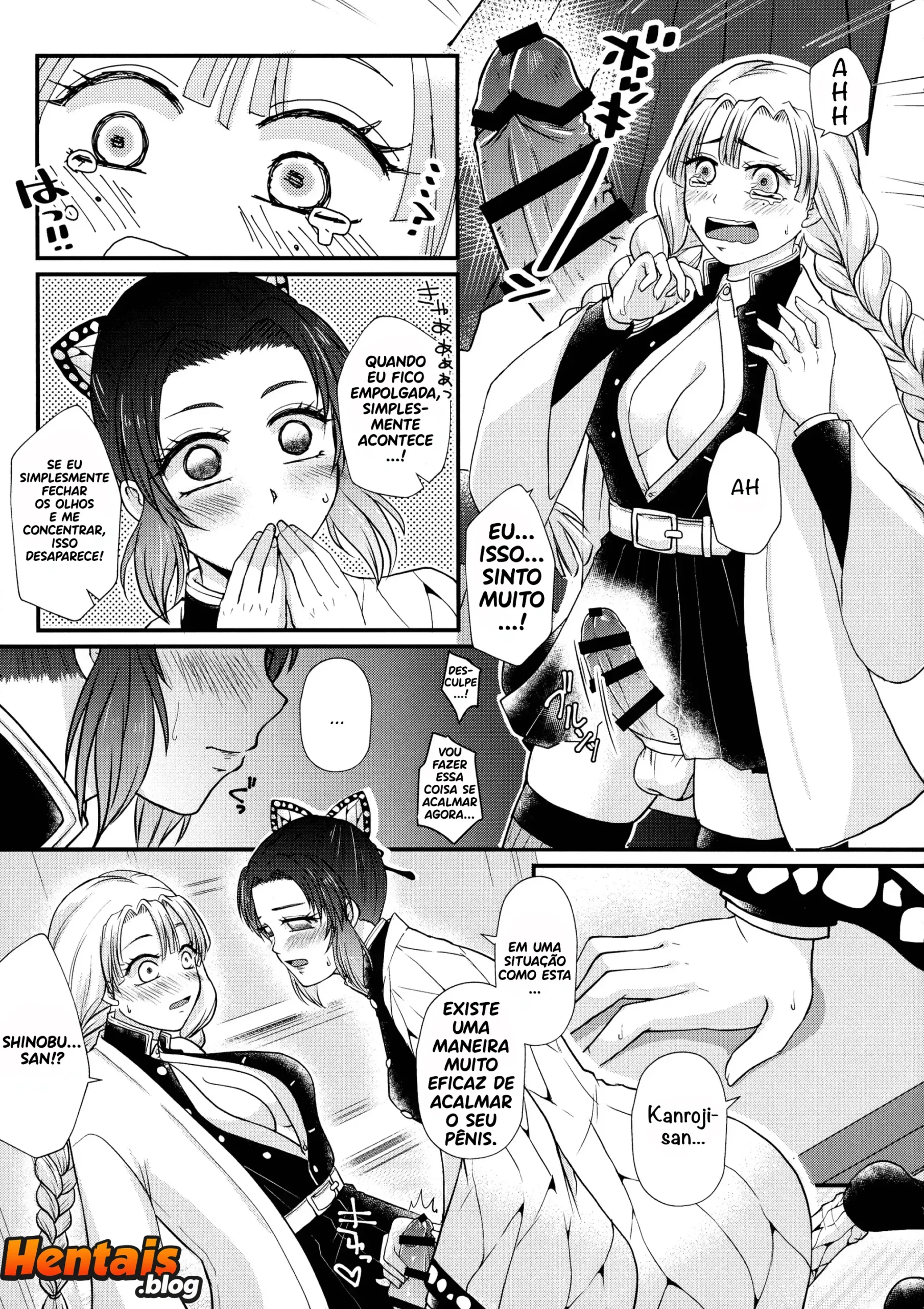 Kimetsu No Yaiba Hentai: Sangue Demoníaco Futanari - Página 9